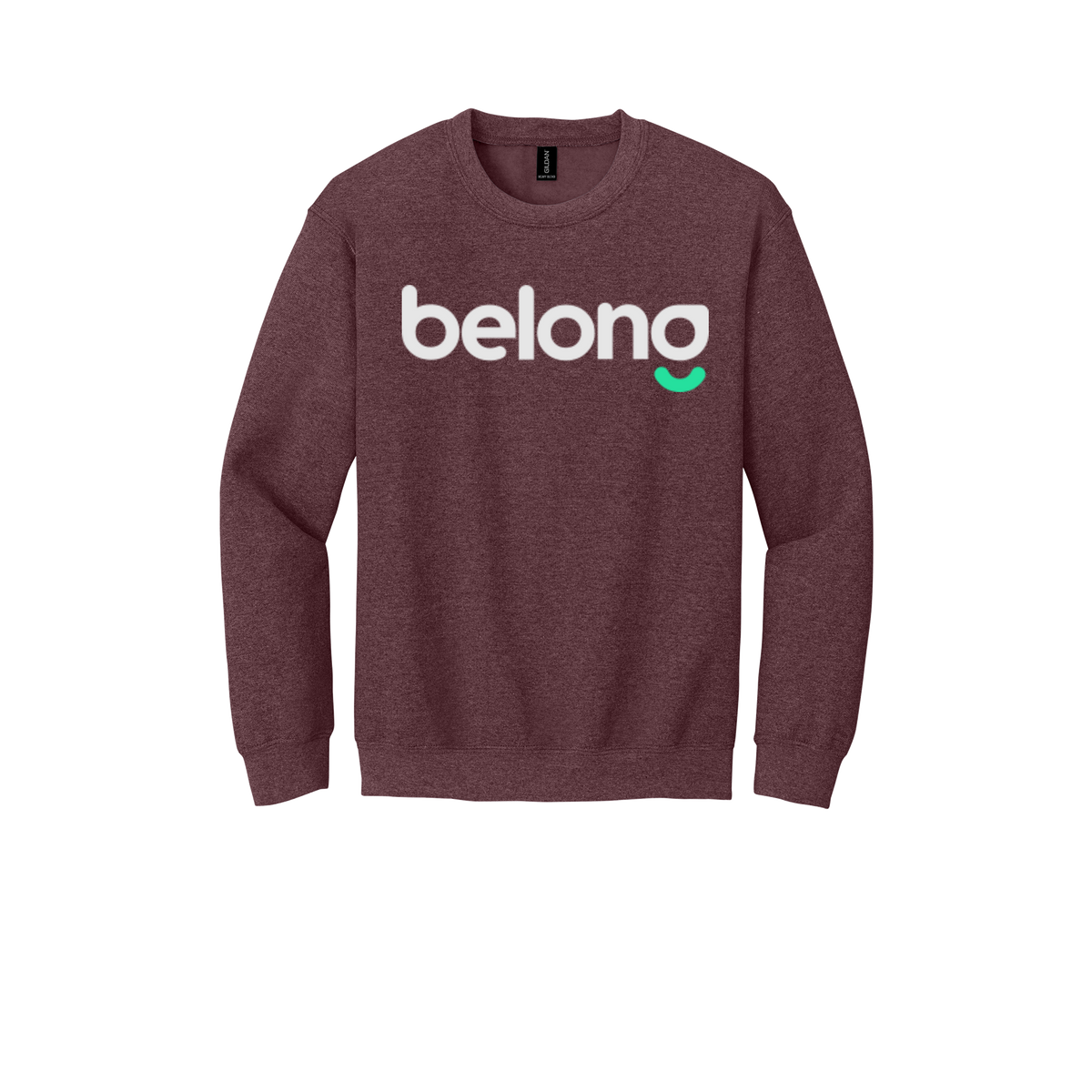 belonghome-comfort-crewneck-dtf-front-18000-heathersportdarkmaroon-flat-front