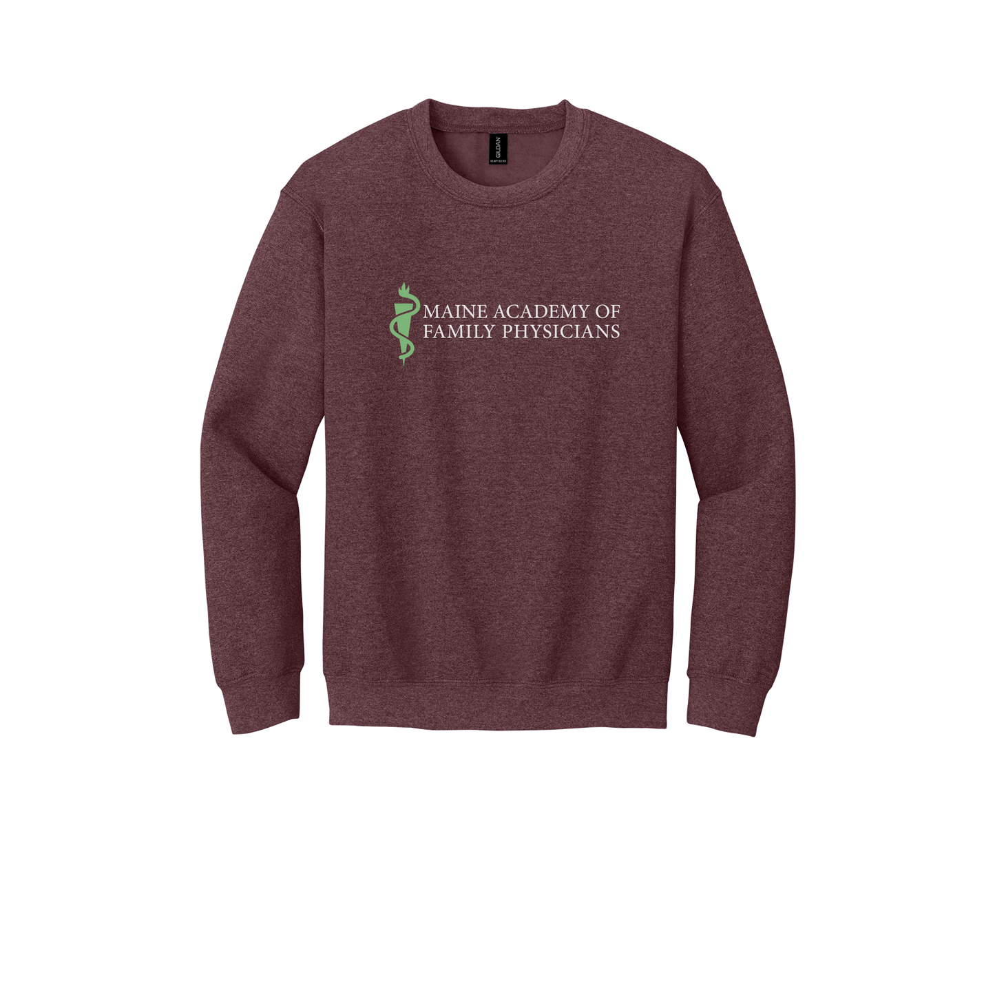 maineafp-clinic-comfort-crewneck-dtf-front-18000-heathersportdarkmaroon-flat-front