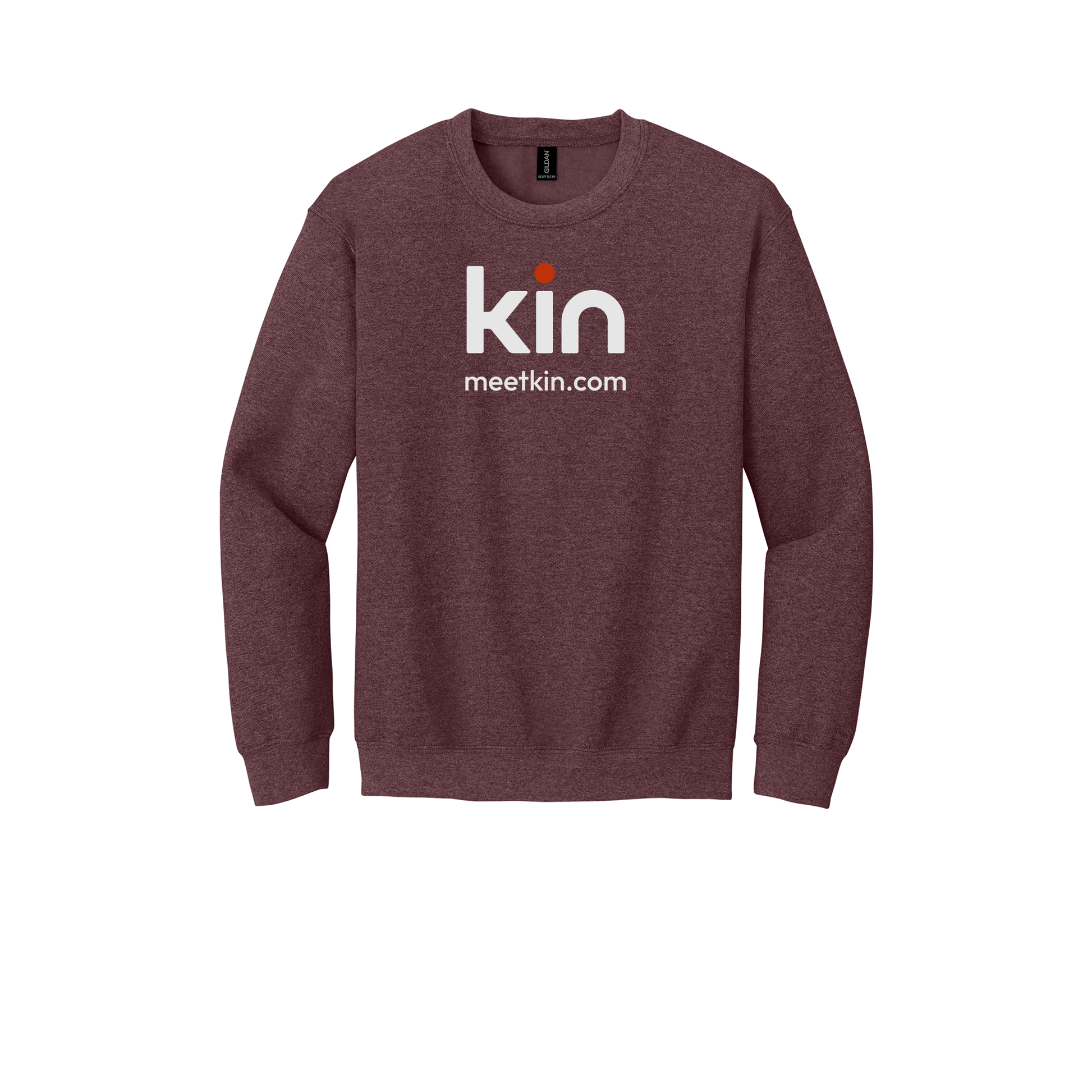kin-comfort-crewneck-dtf-front-18000-heathersportdarkmaroon-flat-front