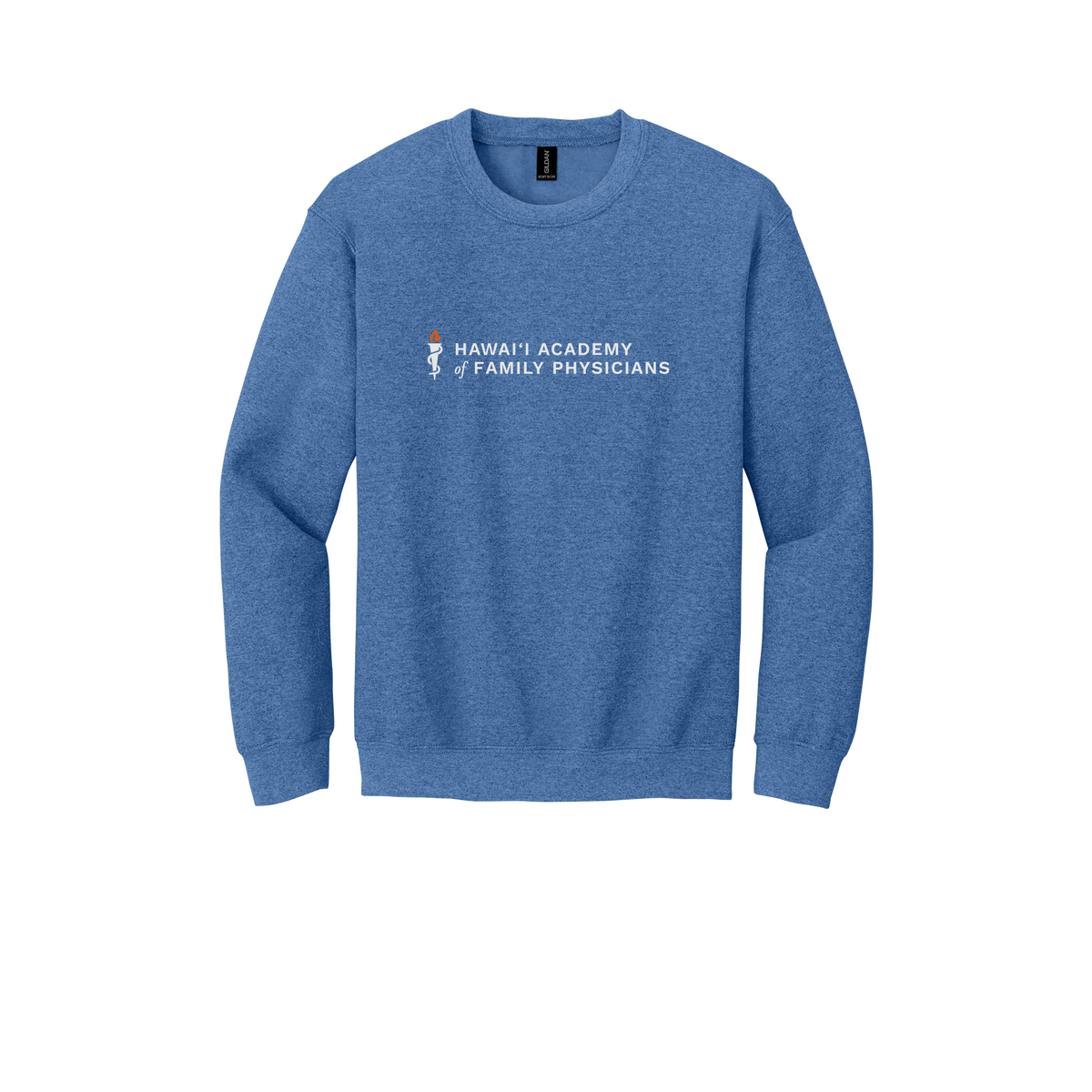 hafp-clinic-comfort-crewneck-dtf-front-18000-heathersportroyal-flat-front