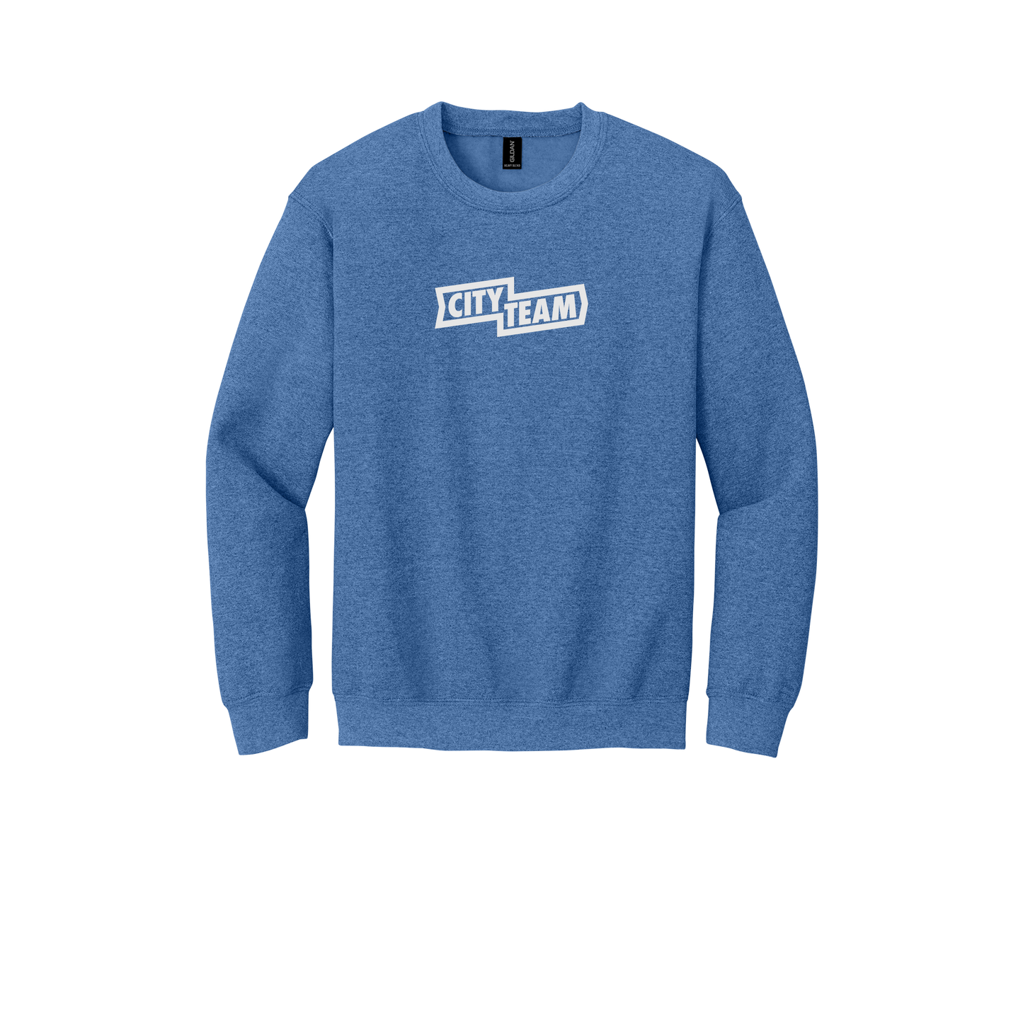 cityteam-comfort-crewneck-dtf-front-18000-heathersportroyal-flat-front