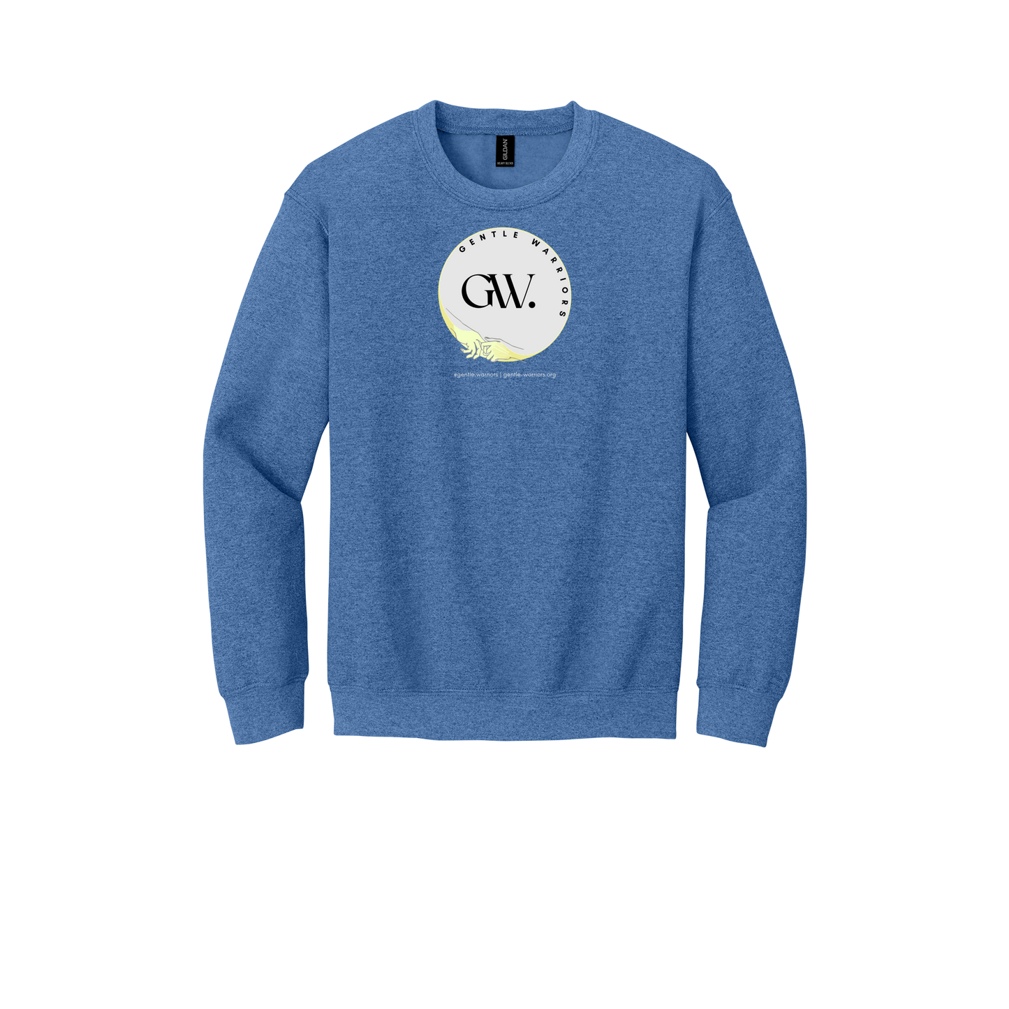 gentle-warriors-comfort-crewneck-dtf-front-18000-heathersportroyal-flat-front