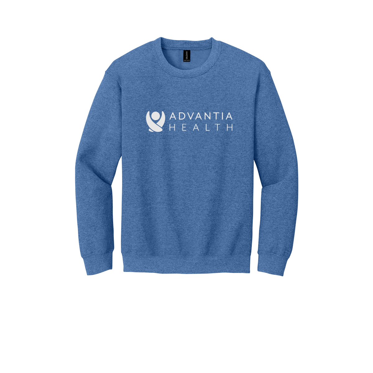 advantiahealth-clinic-comfort-crewneck-dtf-front-18000-heathersportroyal-flat-front