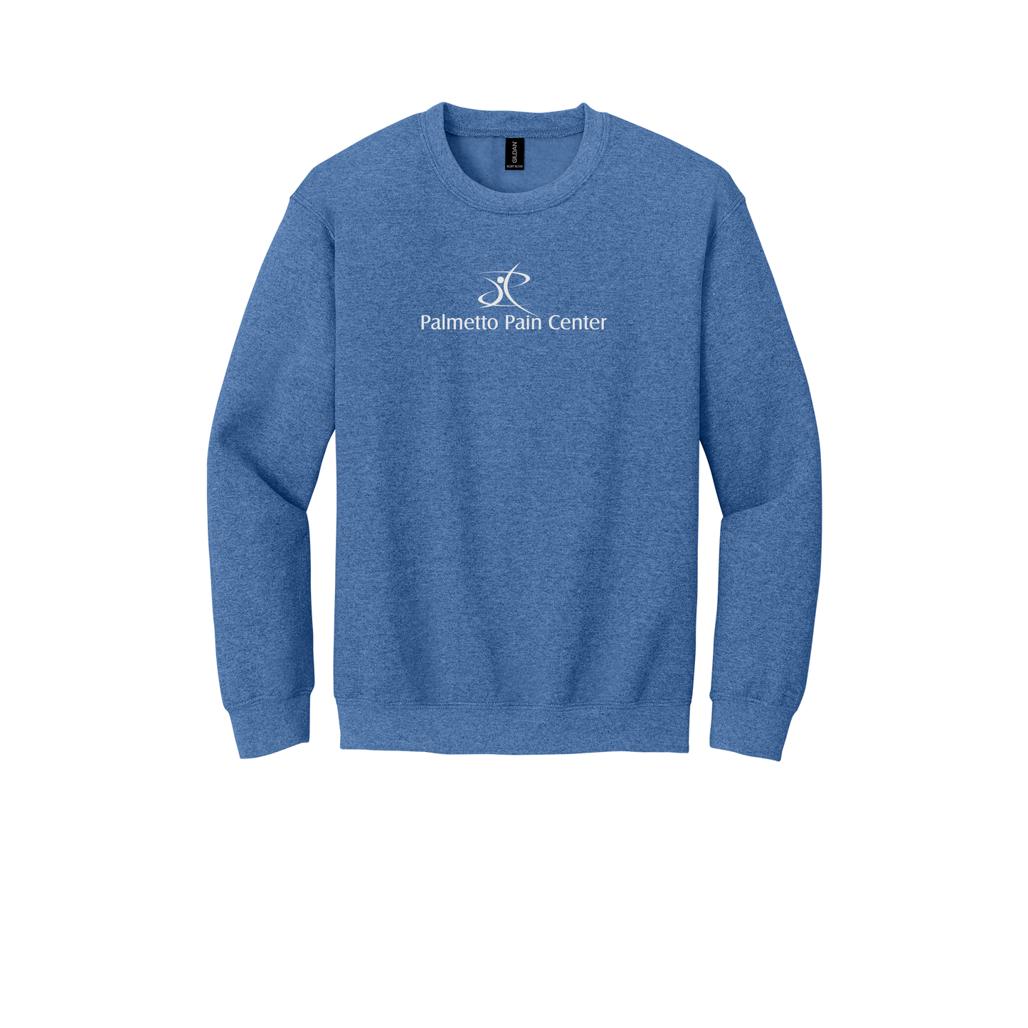 palmetto-pain-center-clinic-comfort-crewneck-dtf-front-18000-heathersportroyal-flat-front