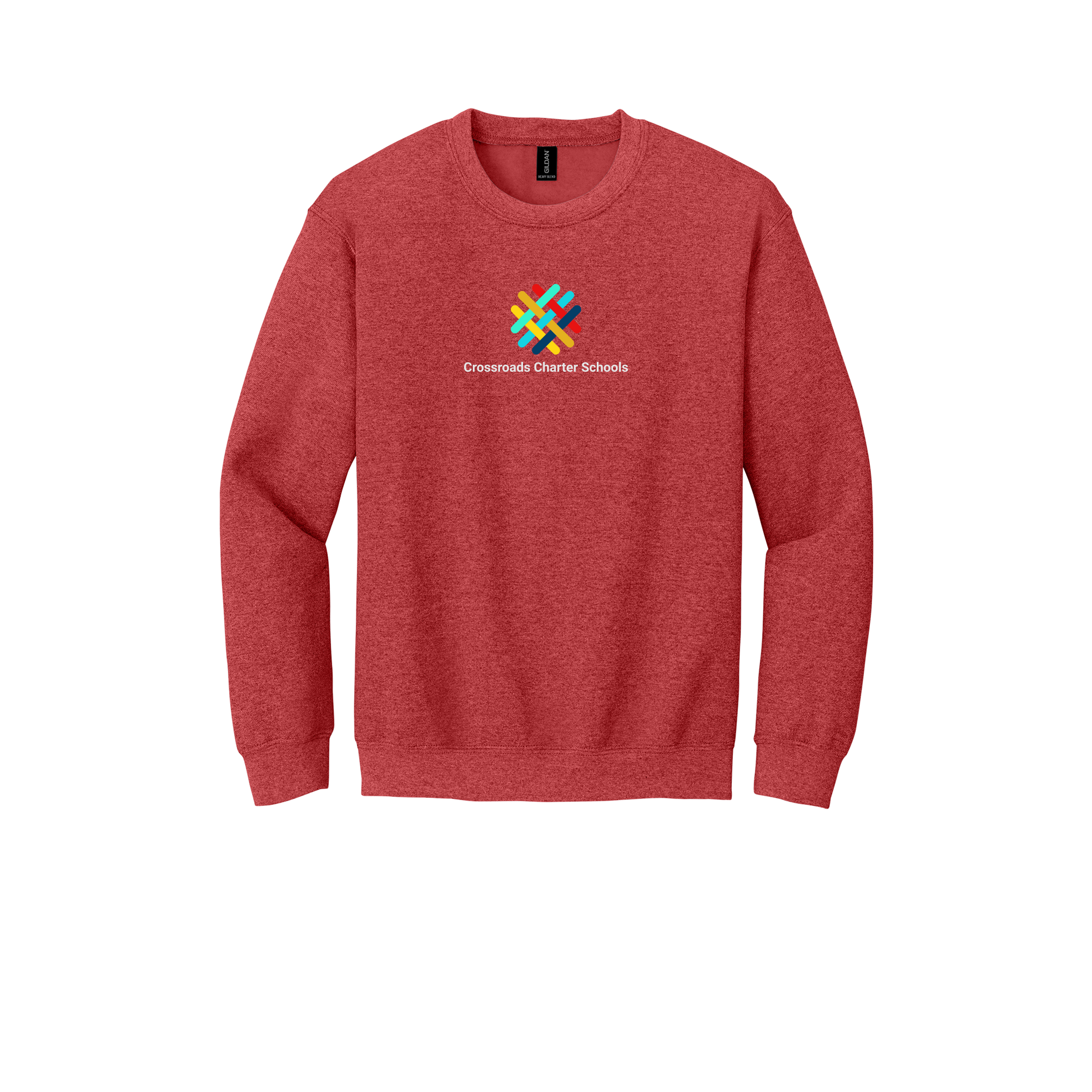 crossroadsschoolskc-comfort-crewneck-dtf-front-18000-heathersportscarlet-flat-front