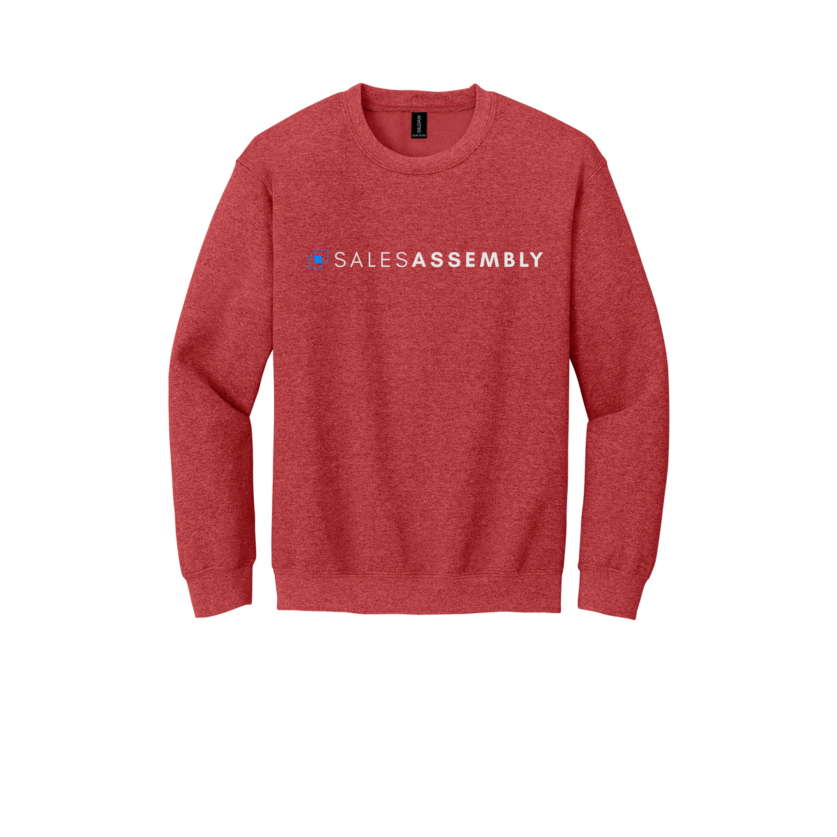 salesassembly-comfort-crewneck-dtf-front-18000-heathersportscarlet-flat-front