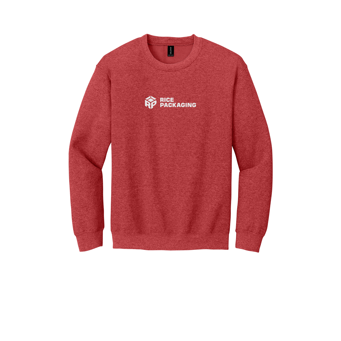 ricepackaging-comfort-crewneck-dtf-front-18000-heathersportscarlet-flat-front