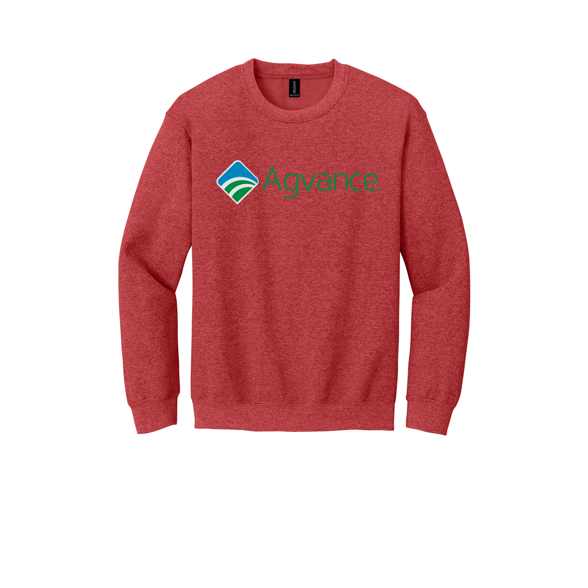 agvance-comfort-crewneck-dtf-front-18000-heathersportscarlet-flat-front