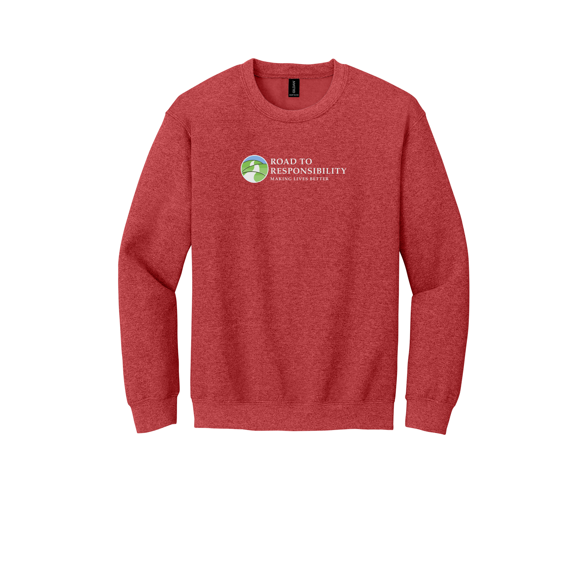roadtoresponsibility-comfort-crewneck-dtf-front-18000-heathersportscarlet-flat-front