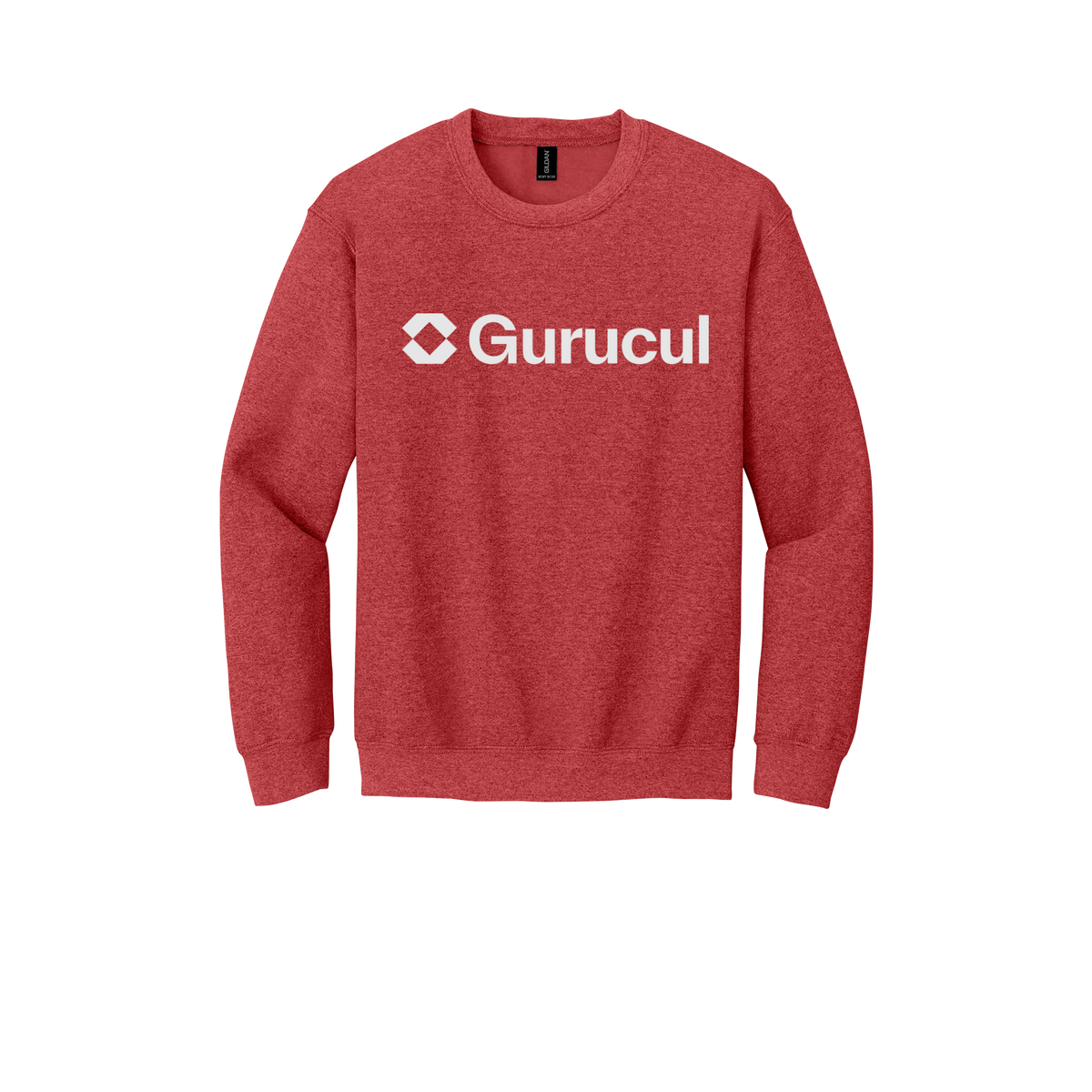 gurucul-comfort-crewneck-dtf-front-18000-heathersportscarlet-flat-front
