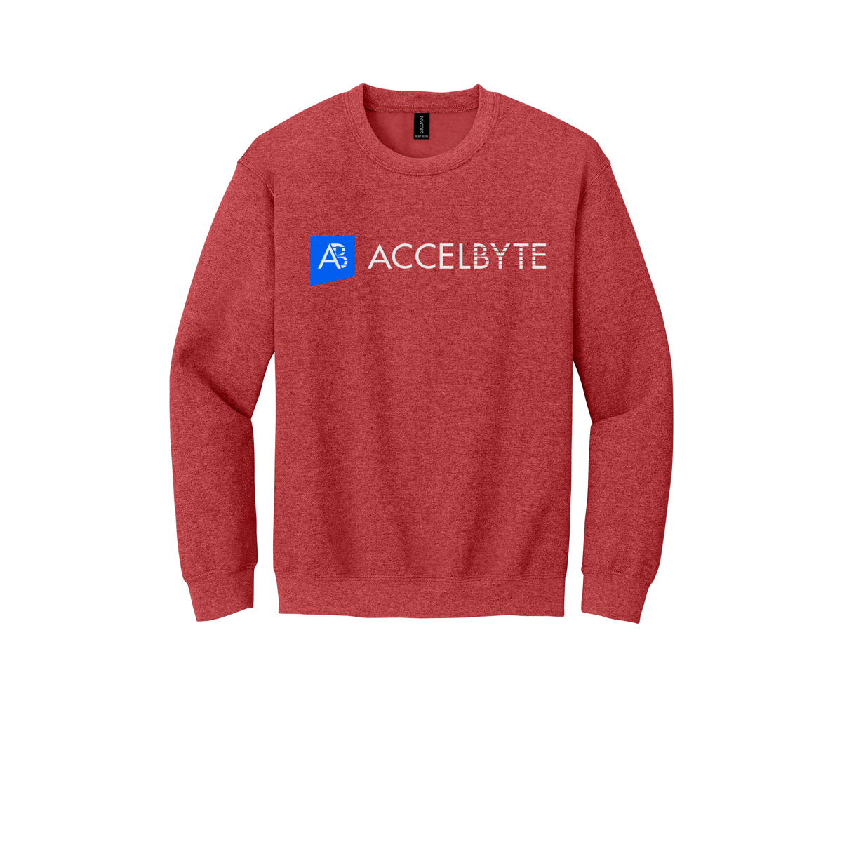accelbyte-comfort-crewneck-dtf-front-18000-heathersportscarlet-flat-front