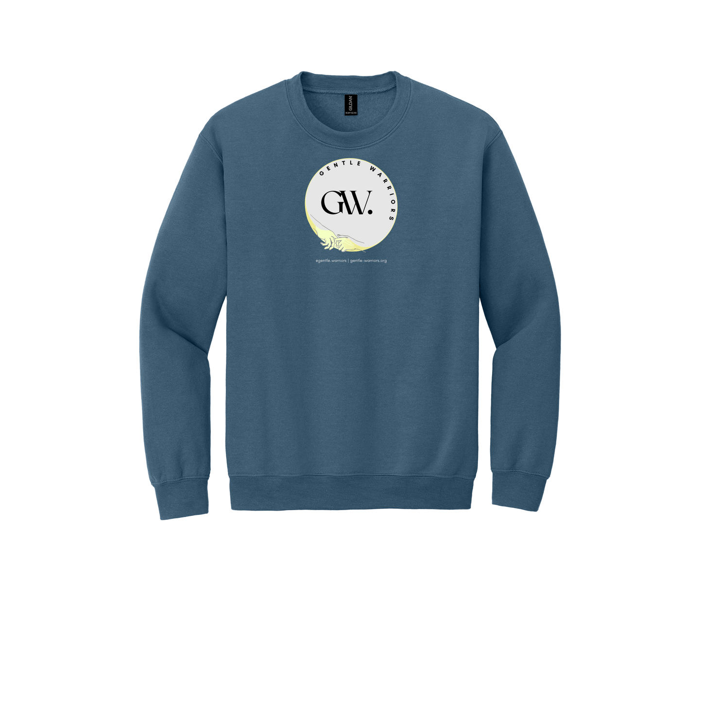 gentle-warriors-comfort-crewneck-dtf-front-18000-indigoblue-flat-front