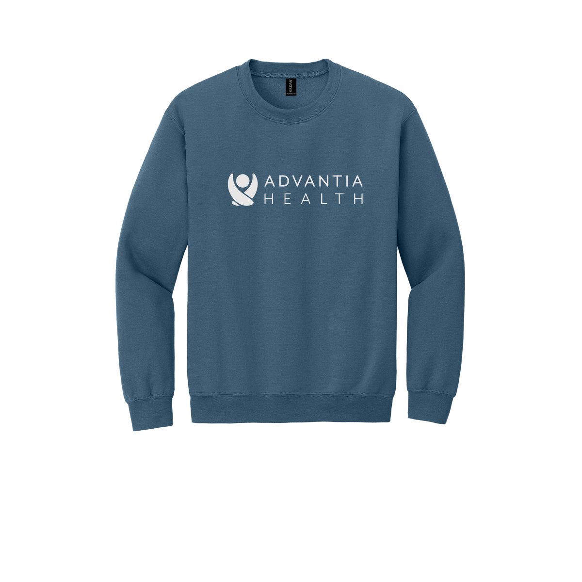 advantiahealth-clinic-comfort-crewneck-dtf-front-18000-indigoblue-flat-front