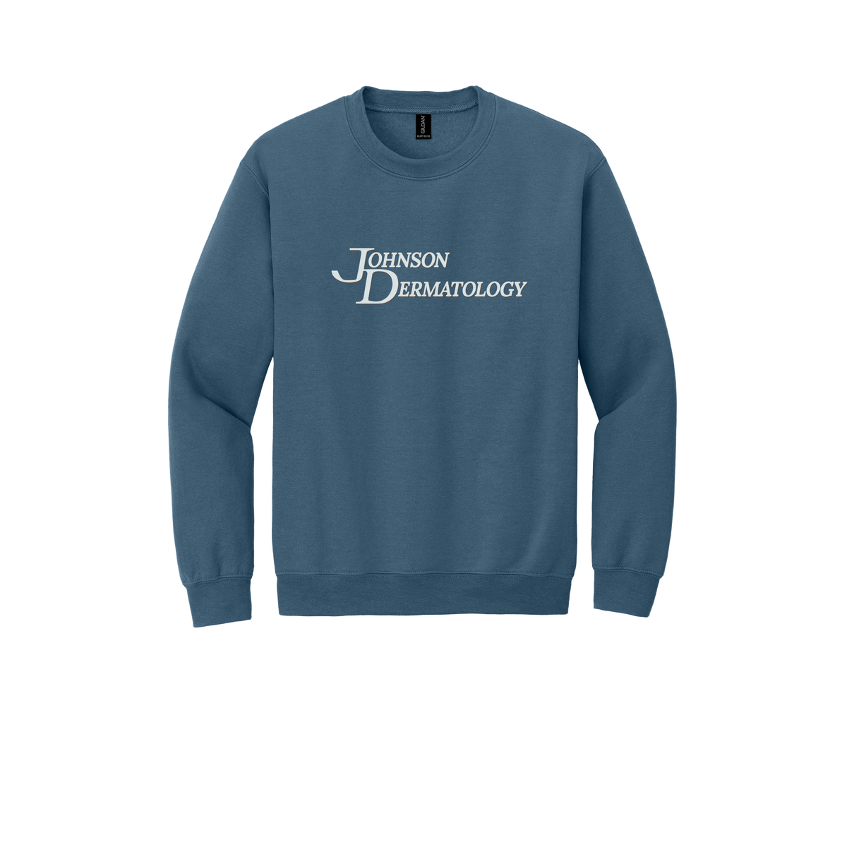 johnsondermatology-clinic-comfort-crewneck-dtf-front-18000-indigoblue-flat-front
