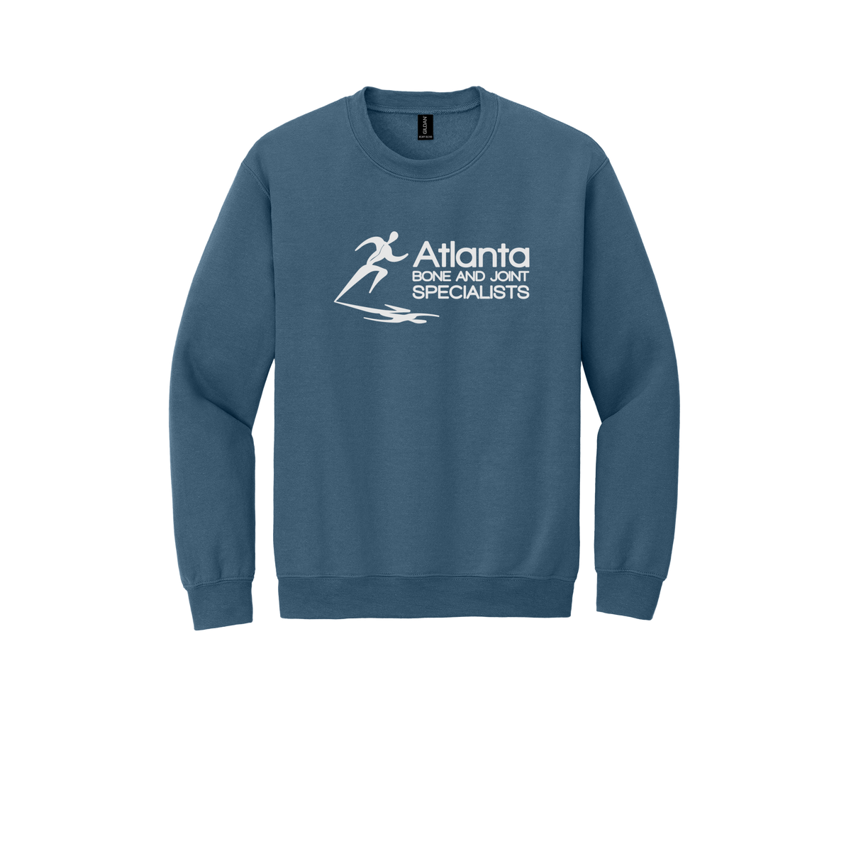 atlantaboneandjoint-clinic-comfort-crewneck-dtf-front-18000-indigoblue-flat-front