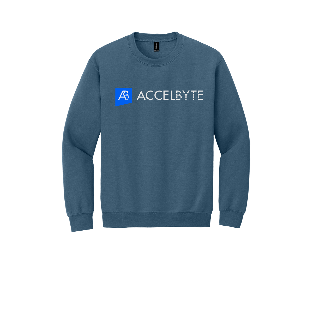 accelbyte-comfort-crewneck-dtf-front-18000-indigoblue-flat-front