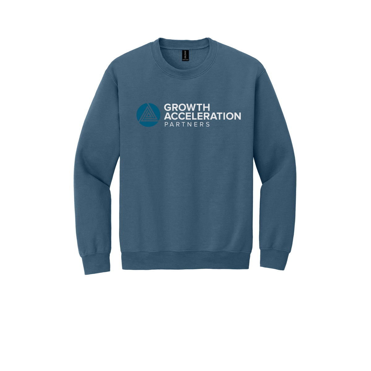growthaccelerationpartners-comfort-crewneck-dtf-front-18000-indigoblue-flat-front