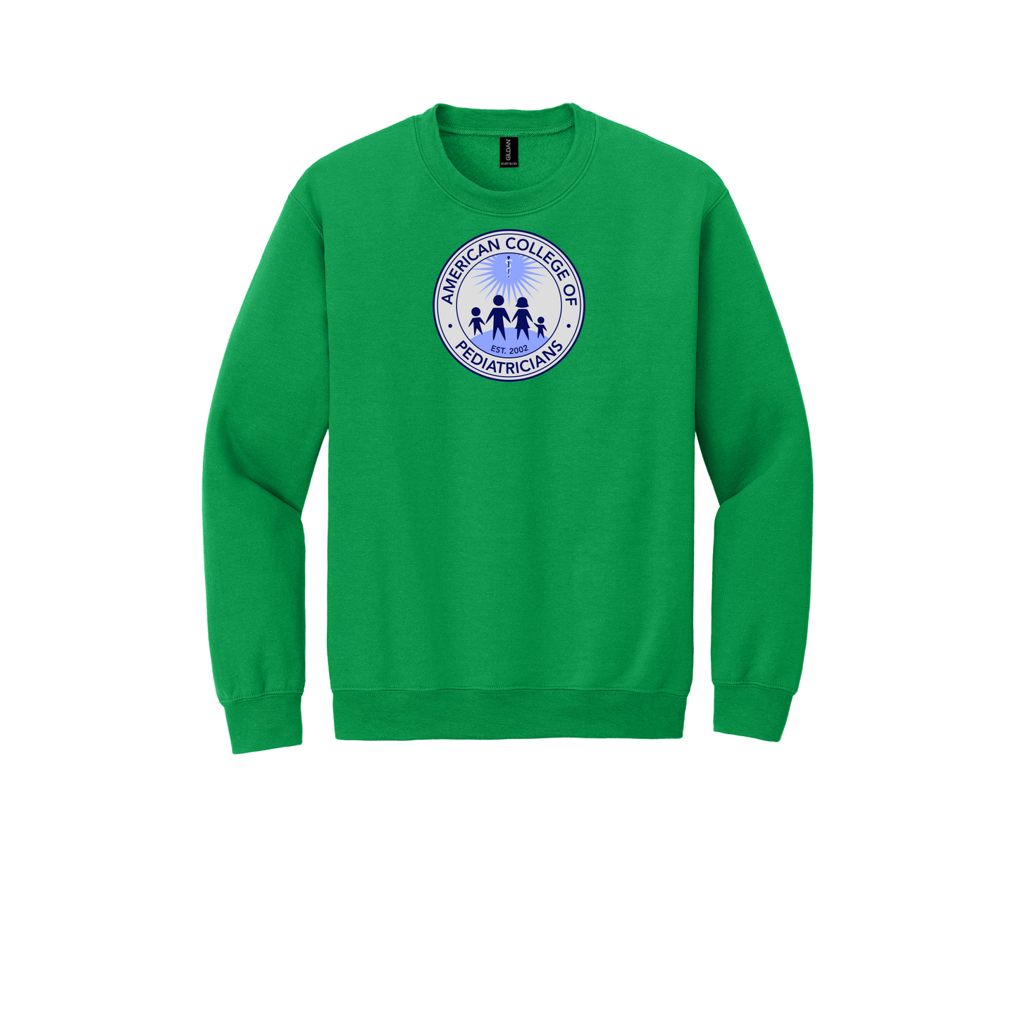 acpeds-clinic-comfort-crewneck-dtf-front-18000-irishgreen-flat-front