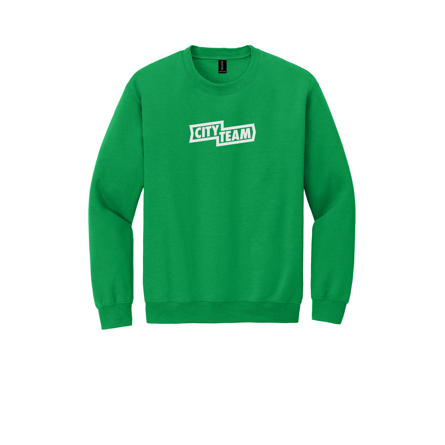 cityteam-comfort-crewneck-dtf-front-18000-irishgreen-flat-front