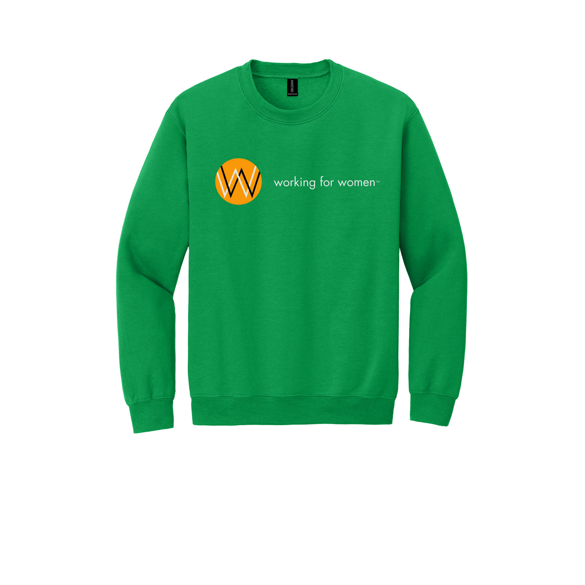workingforwomen-comfort-crewneck-dtf-front-18000-irishgreen-flat-front
