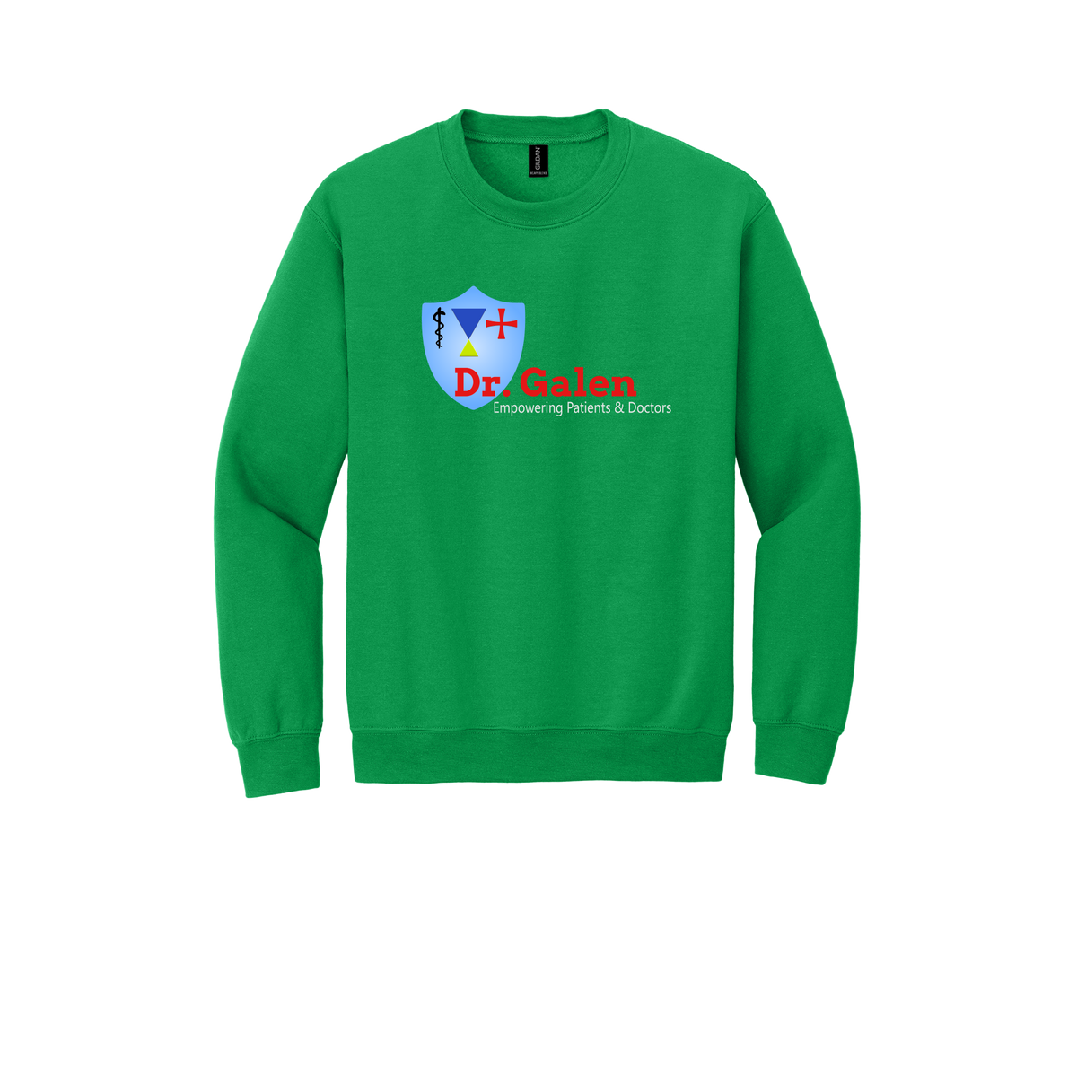 drgalen-clinic-comfort-crewneck-dtf-front-18000-irishgreen-flat-front