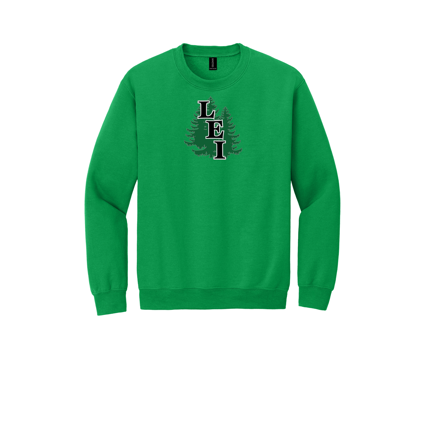 leisite-comfort-crewneck-dtf-front-18000-irishgreen-flat-front