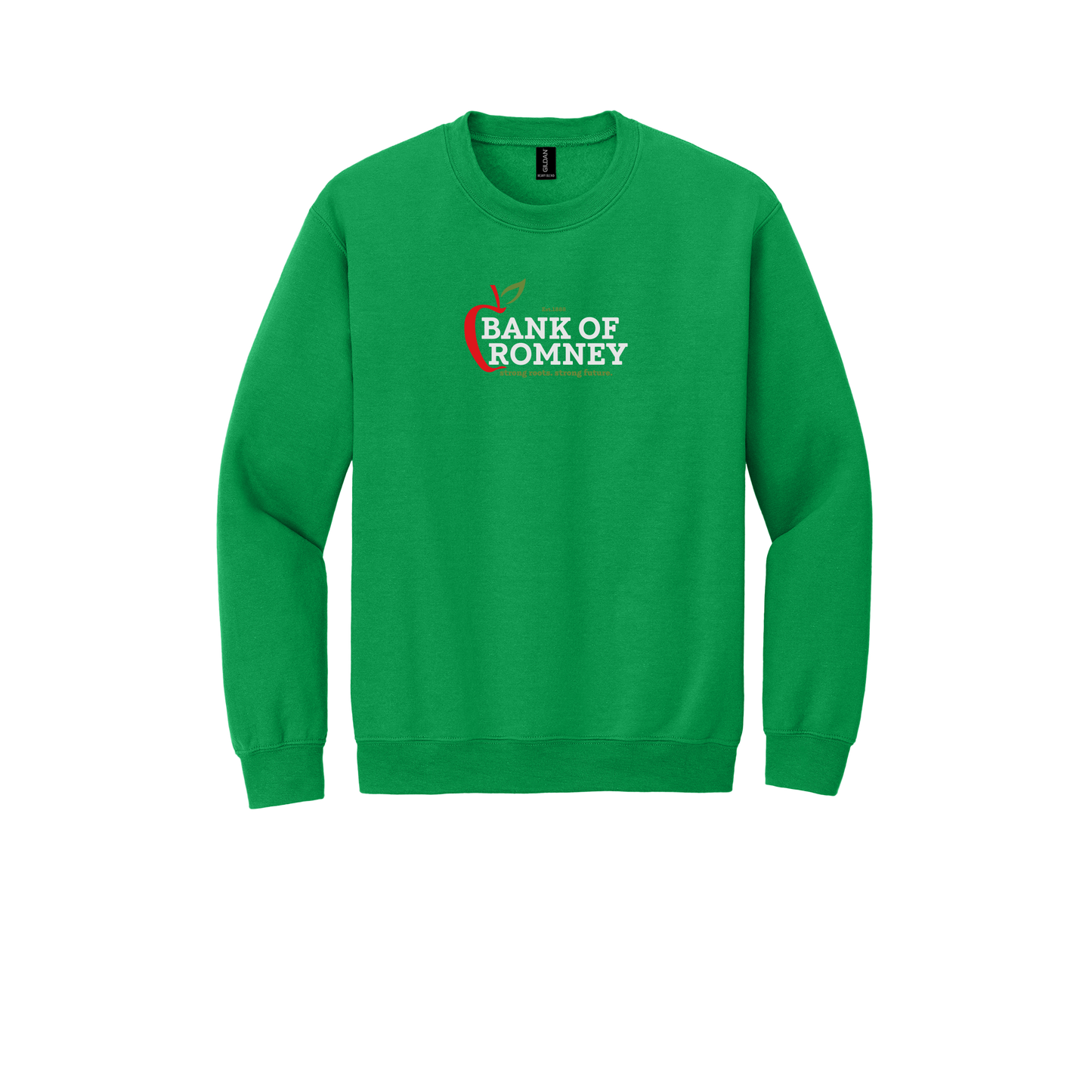 bankofromney-comfort-crewneck-dtf-front-18000-irishgreen-flat-front