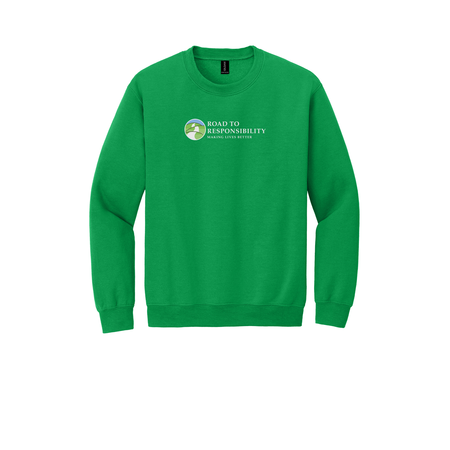 roadtoresponsibility-comfort-crewneck-dtf-front-18000-irishgreen-flat-front