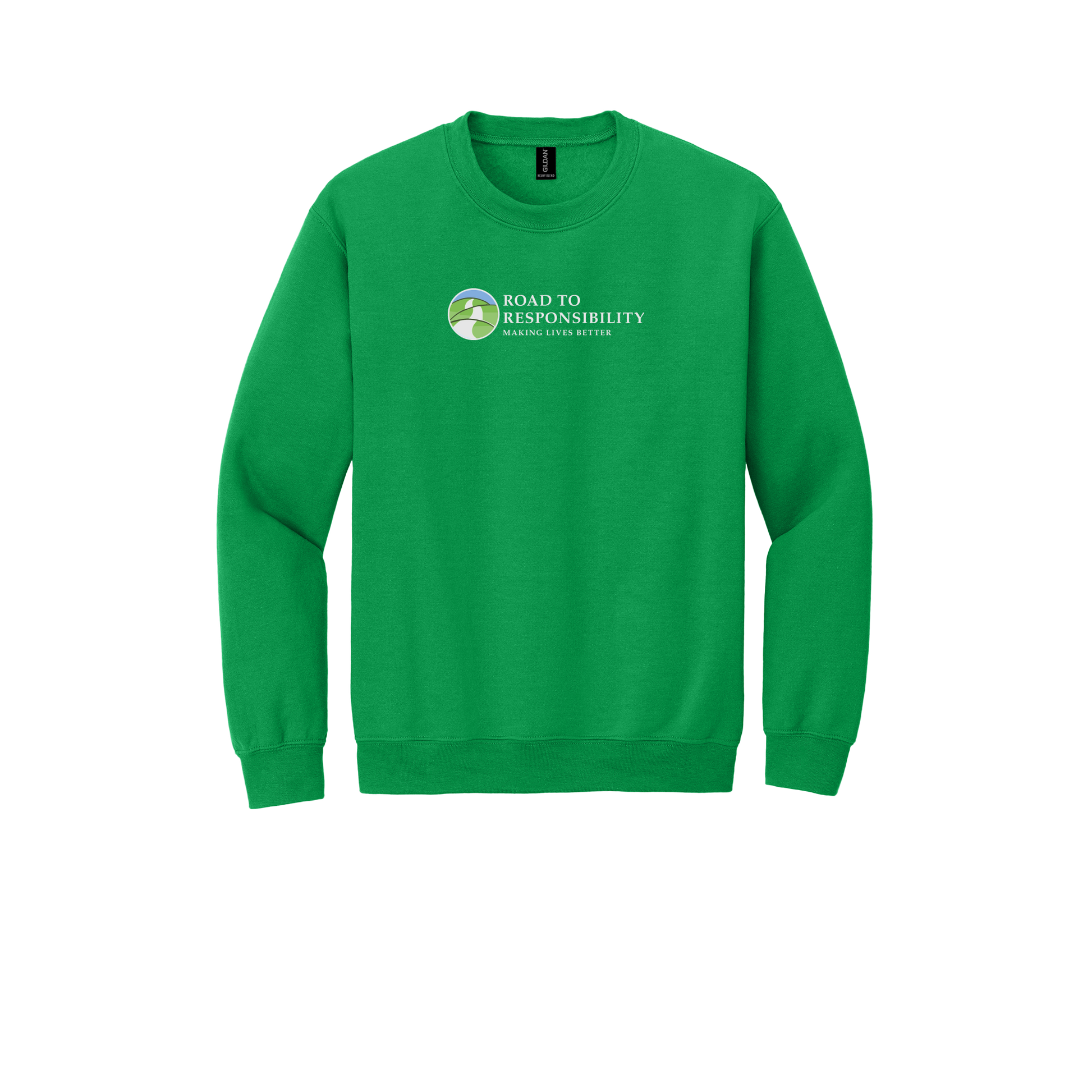 roadtoresponsibility-comfort-crewneck-dtf-front-18000-irishgreen-flat-front