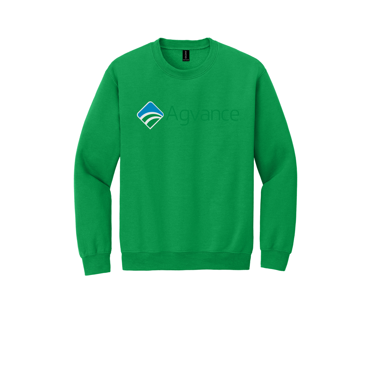 agvance-comfort-crewneck-dtf-front-18000-irishgreen-flat-front