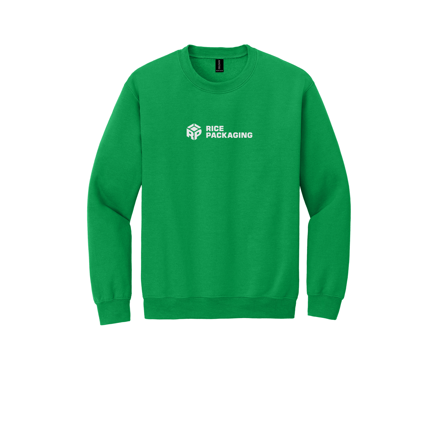 ricepackaging-comfort-crewneck-dtf-front-18000-irishgreen-flat-front