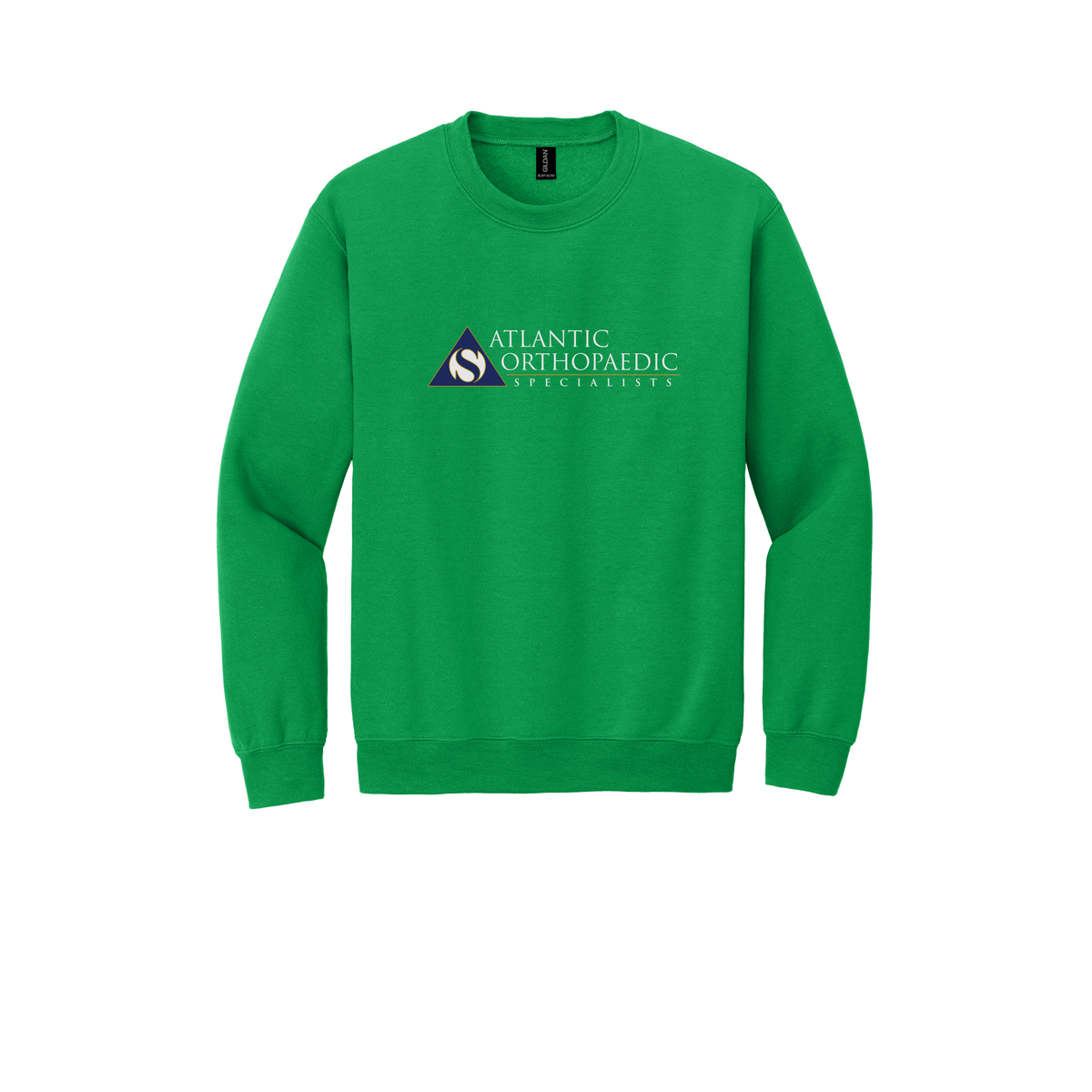 atlanticortho-clinic-comfort-crewneck-dtf-front-18000-irishgreen-flat-front