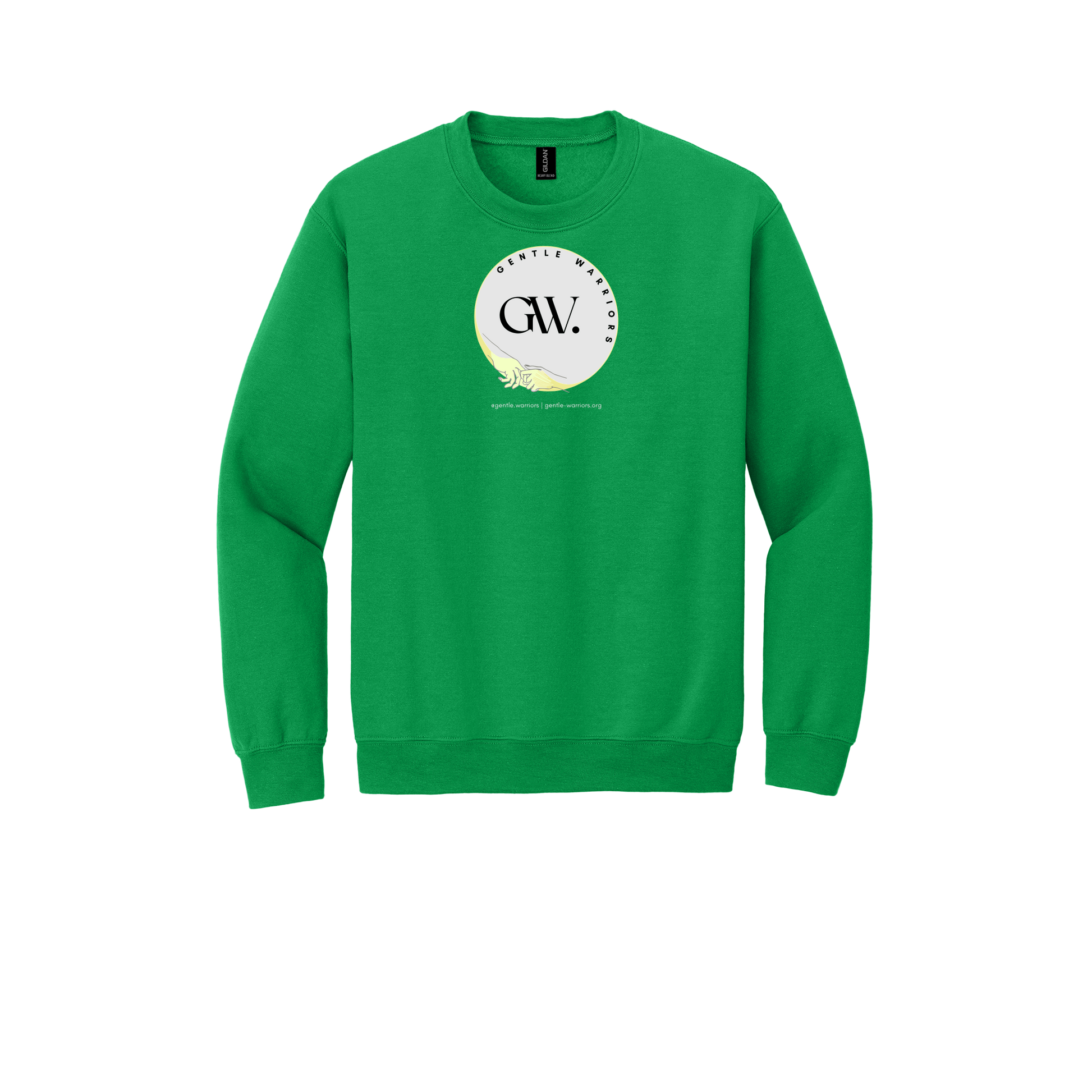 gentle-warriors-comfort-crewneck-dtf-front-18000-irishgreen-flat-front