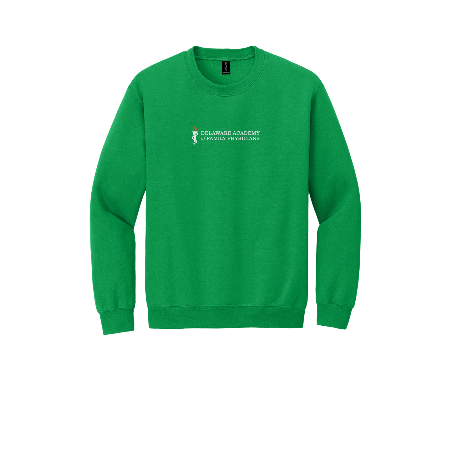 delfamdoc-clinic-comfort-crewneck-dtf-front-18000-irishgreen-flat-front