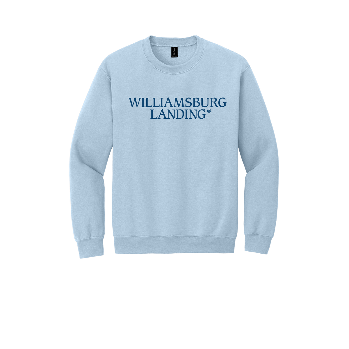 williamsburglanding-comfort-crewneck-dtf-front-18000-lightblue-flat-front