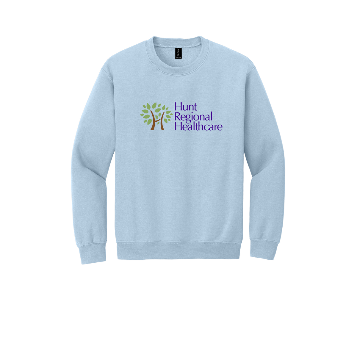 huntregional-clinic-comfort-crewneck-dtf-front-18000-lightblue-flat-front