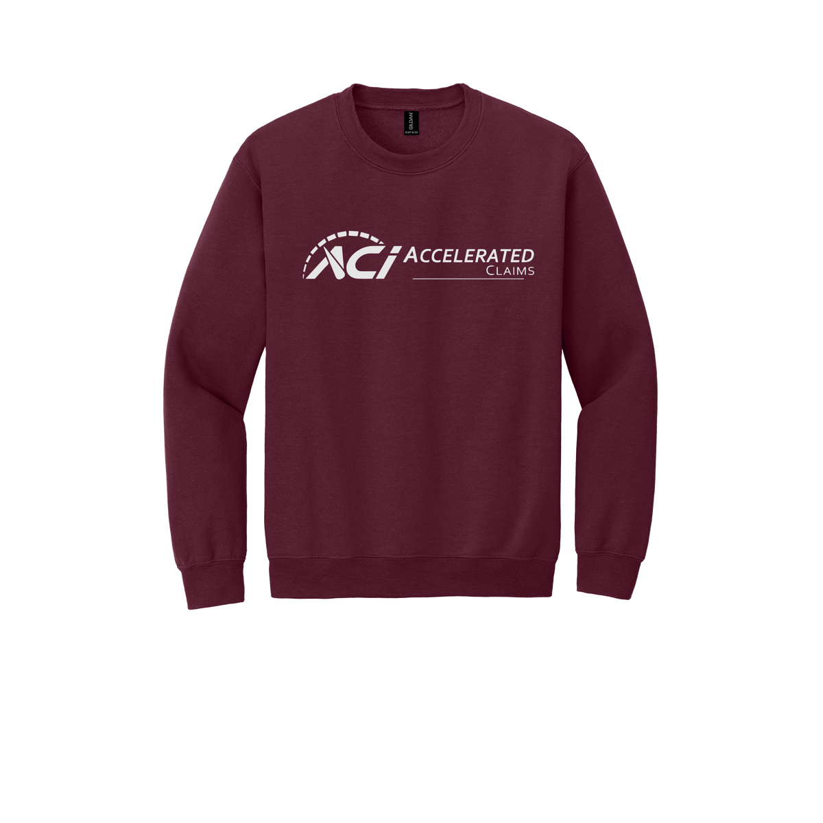 accelclaims-comfort-crewneck-dtf-front-18000-maroon-flat-front