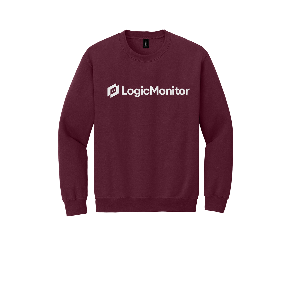 logicmonitor-comfort-crewneck-dtf-front-18000-maroon-flat-front