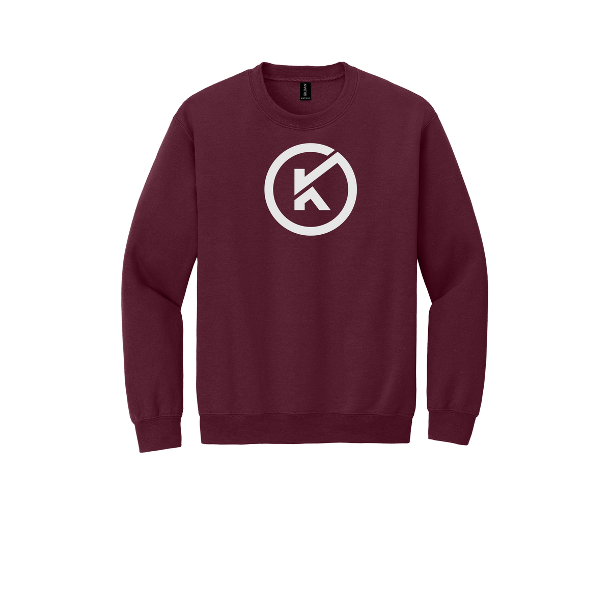kitmanlabs-comfort-crewneck-dtf-front-18000-maroon-flat-front