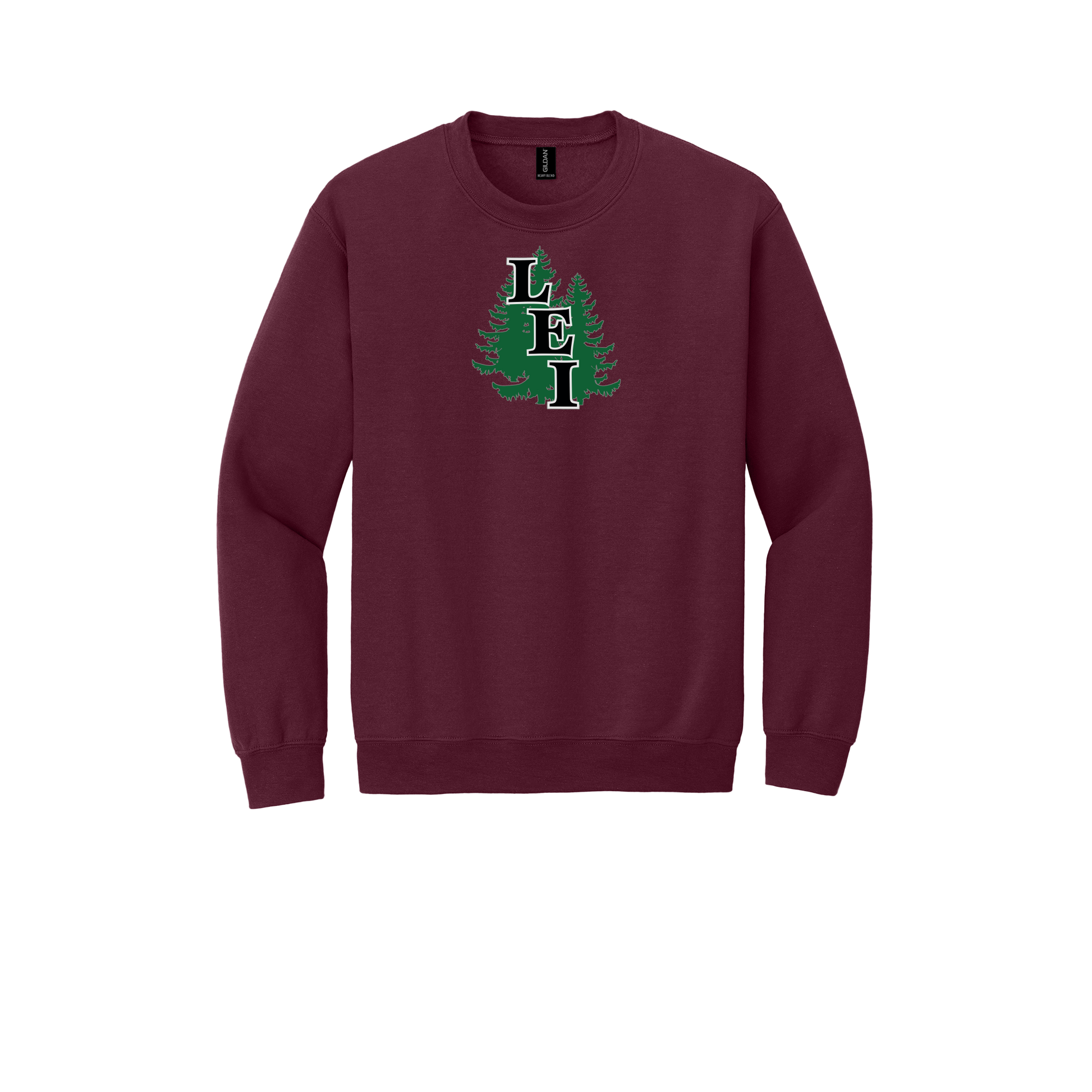 leisite-comfort-crewneck-dtf-front-18000-maroon-flat-front