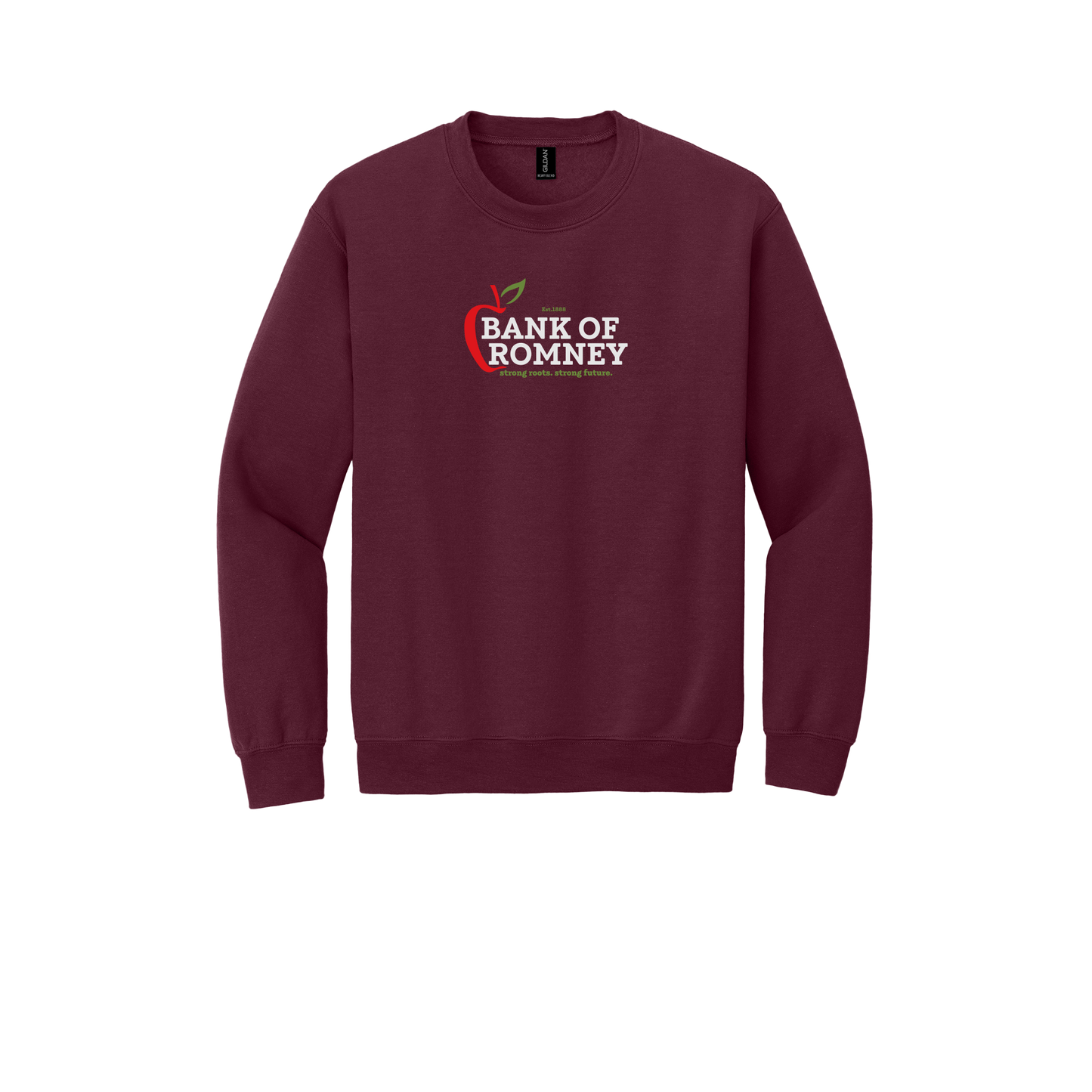 bankofromney-comfort-crewneck-dtf-front-18000-maroon-flat-front