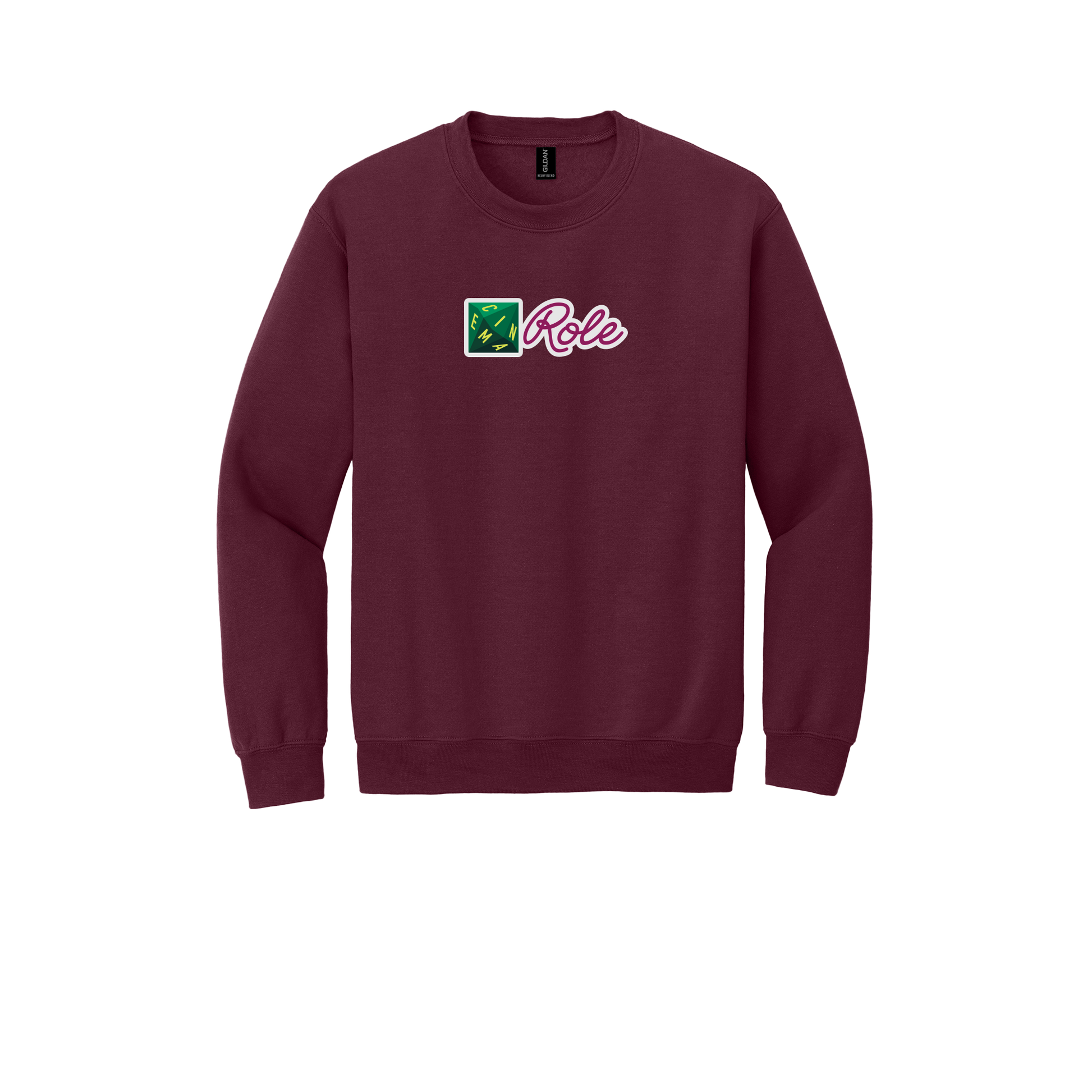 cinemarole-comfort-crewneck-dtf-front-18000-maroon-flat-front