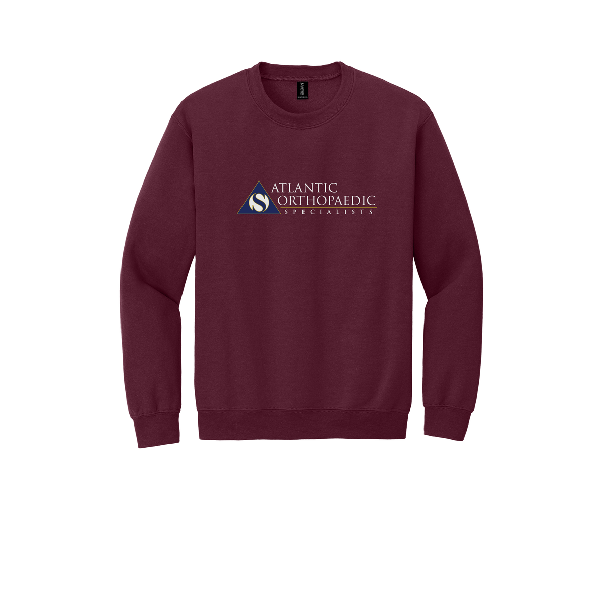 atlanticortho-clinic-comfort-crewneck-dtf-front-18000-maroon-flat-front