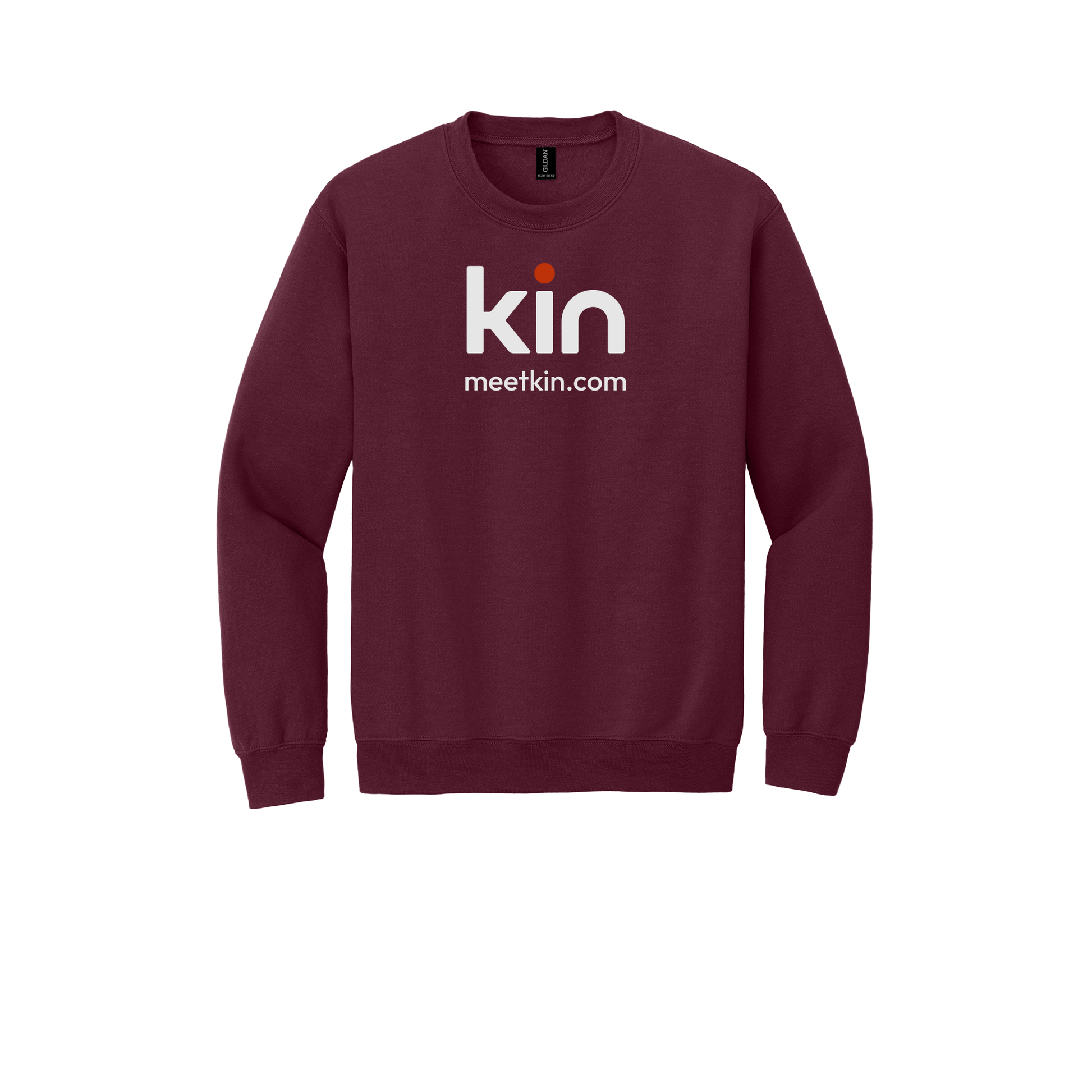 kin-comfort-crewneck-dtf-front-18000-maroon-flat-front