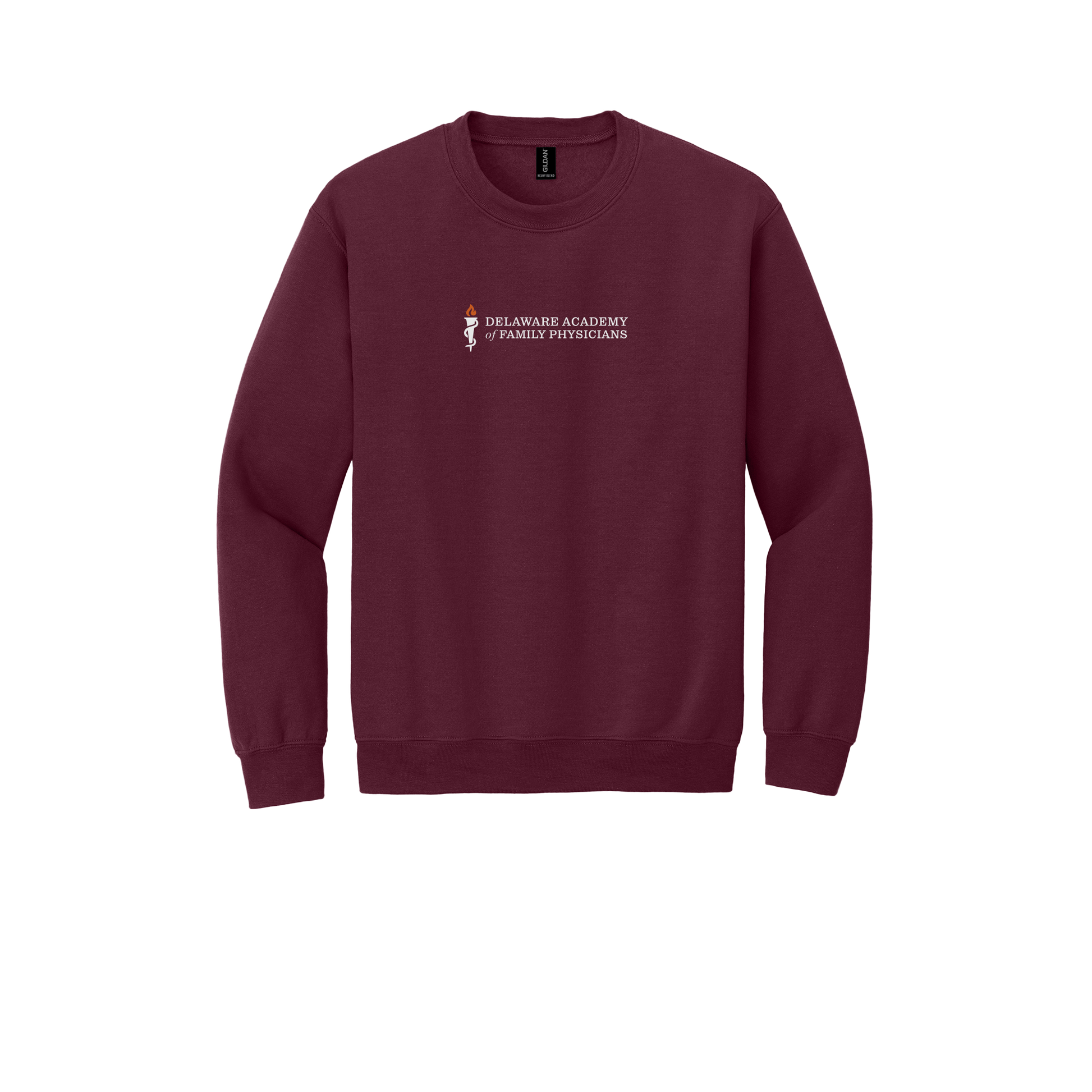 delfamdoc-clinic-comfort-crewneck-dtf-front-18000-maroon-flat-front