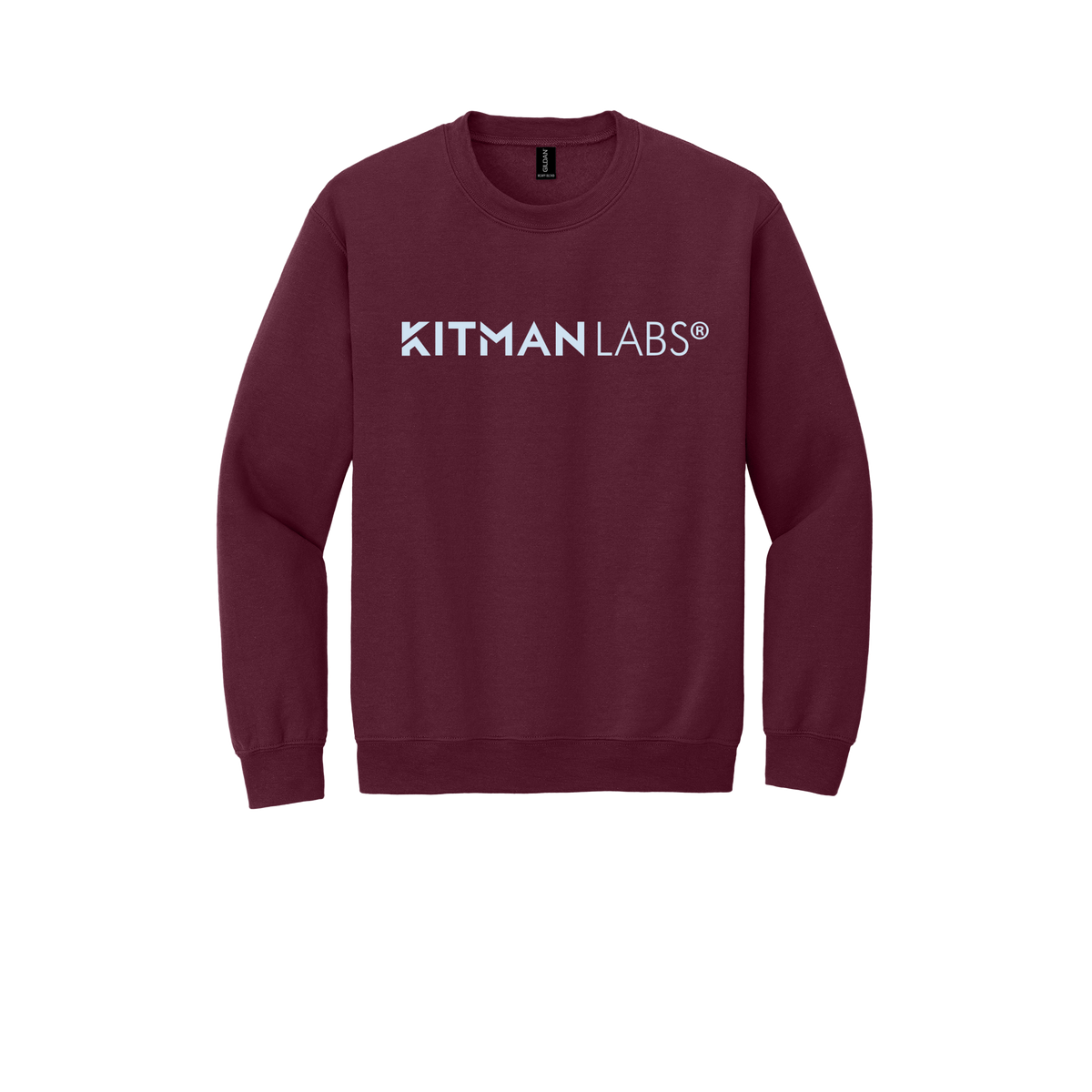 kitmanlabs-comfort-crewneck-dtf-front-18000-maroon-flat-front