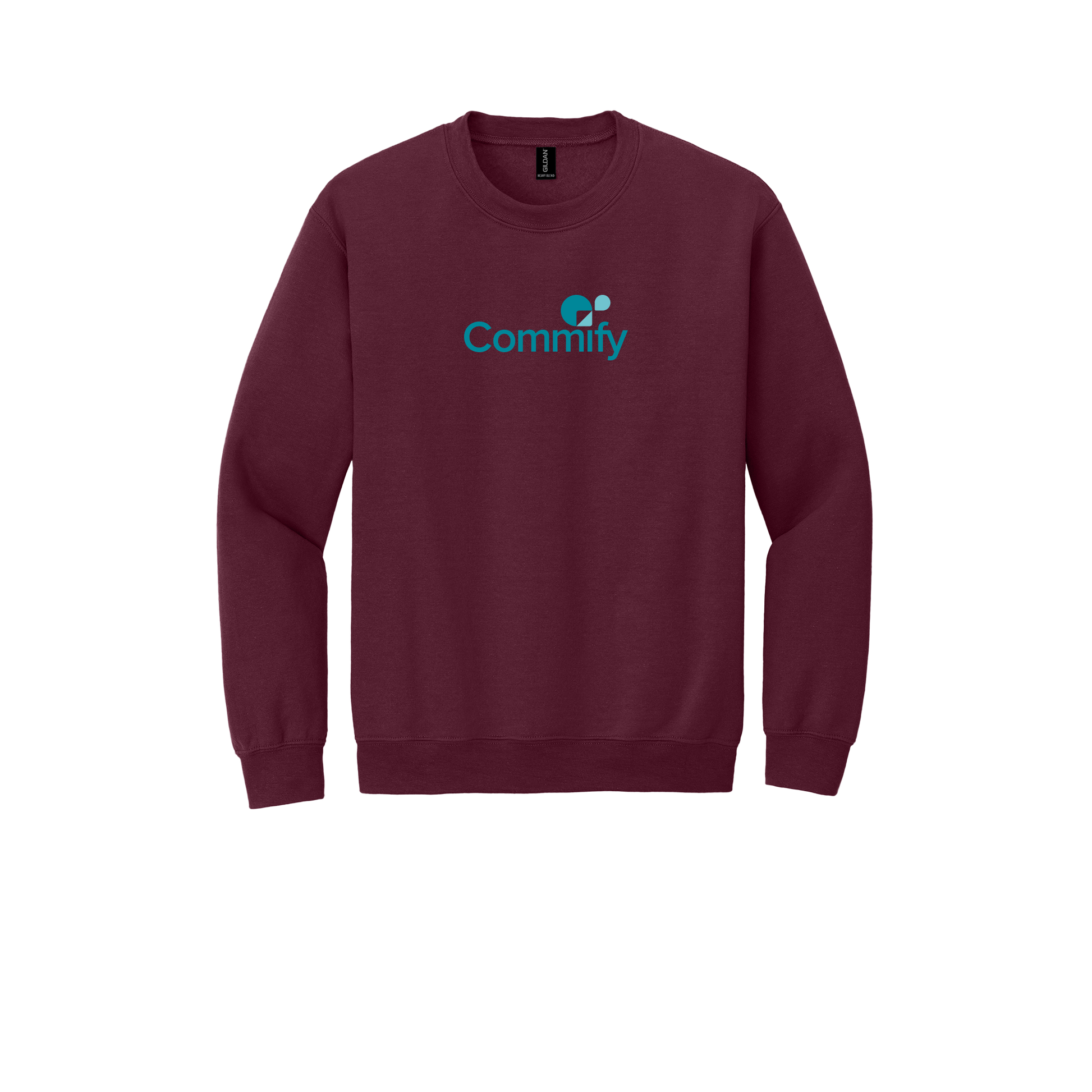 commify-comfort-crewneck-dtf-front-18000-maroon-flat-front