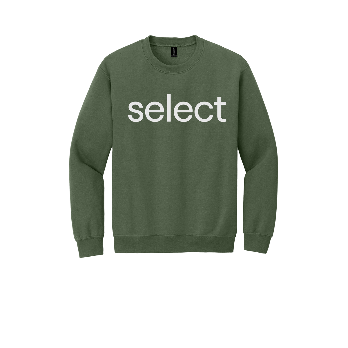 meetselect-comfort-crewneck-dtf-front-18000-militarygreen-flat-front