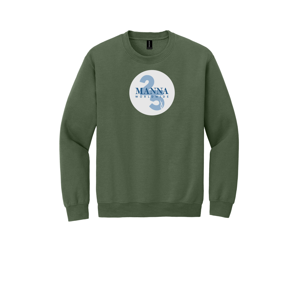 mannaworldwide-comfort-crewneck-dtf-front-18000-militarygreen-flat-front