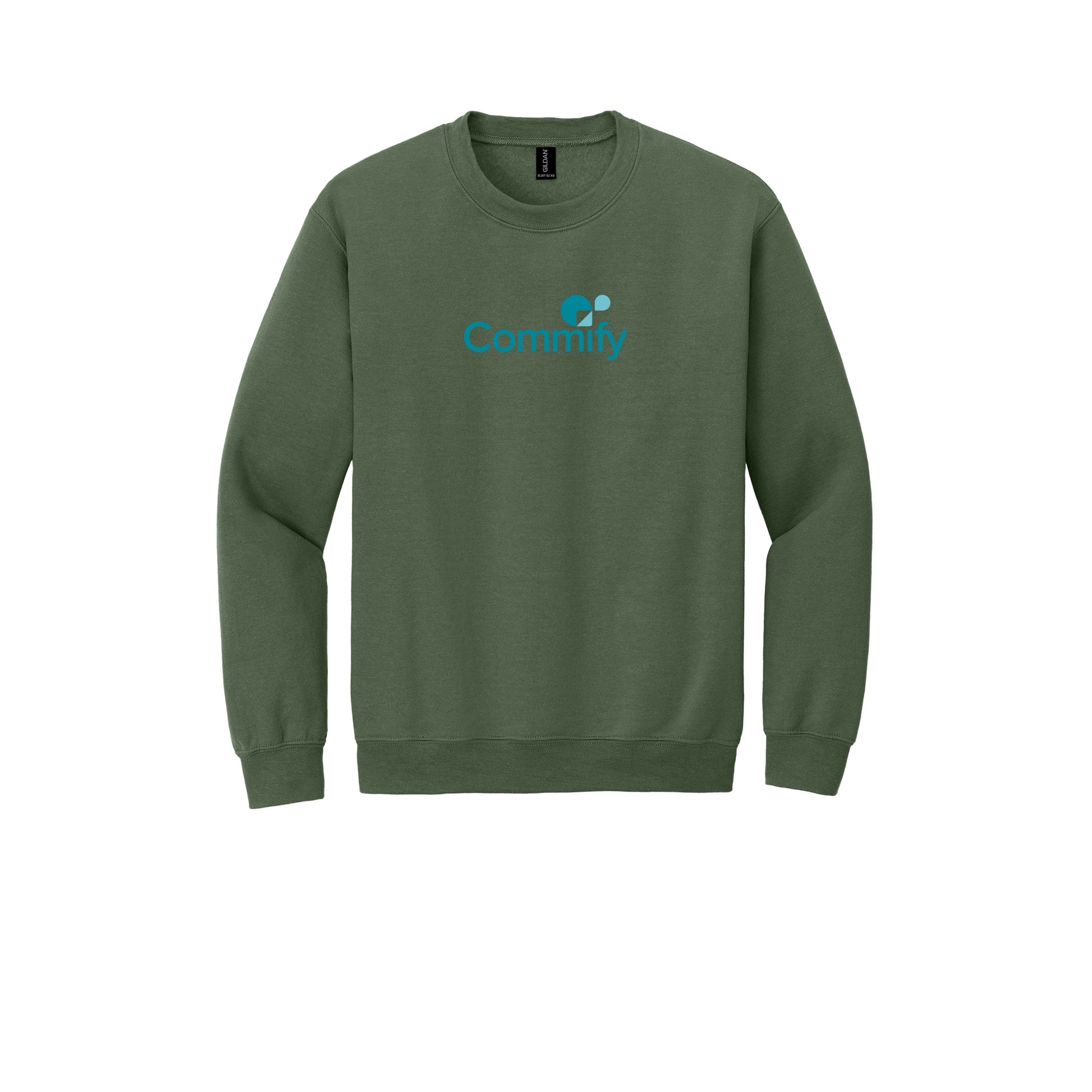 commify-comfort-crewneck-dtf-front-18000-militarygreen-flat-front